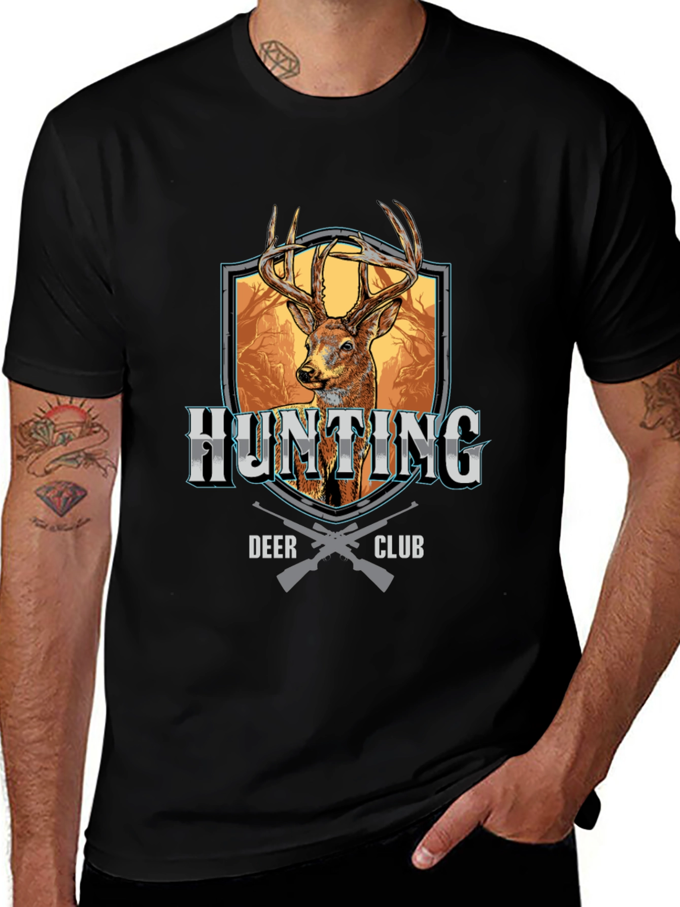 Variant 22 of Deer Hunting Club T-Shirt