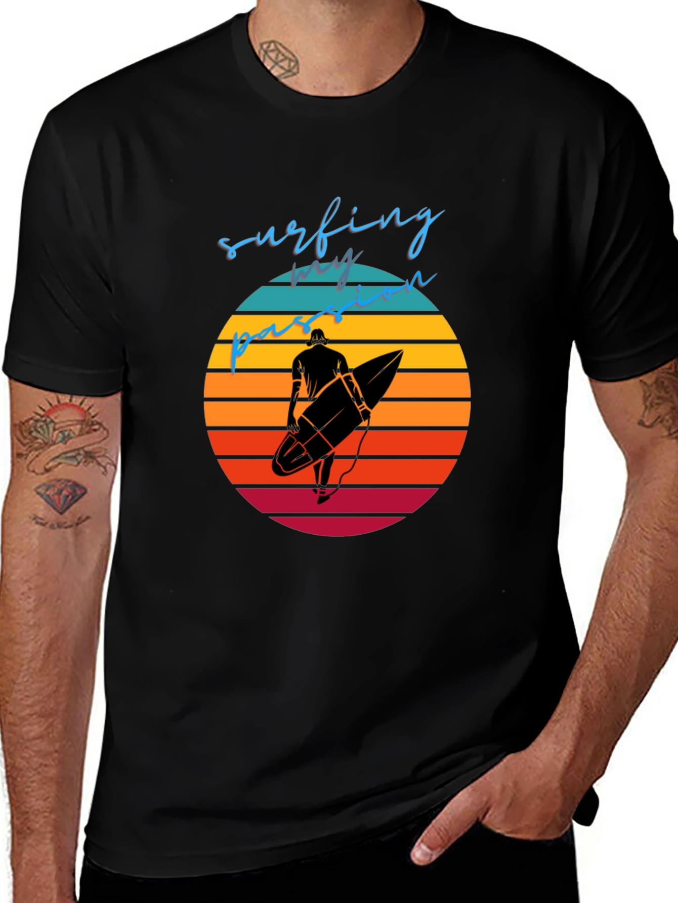 Variant 27 of Surfing is My Passion Graphic Tee