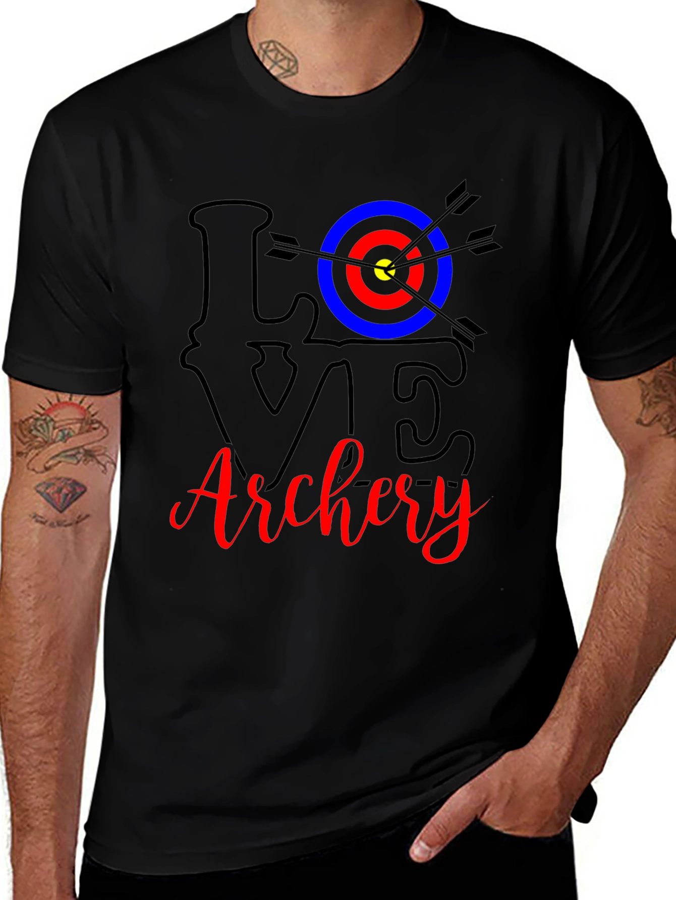 Variant 16 of Love Archery Black T-Shirt