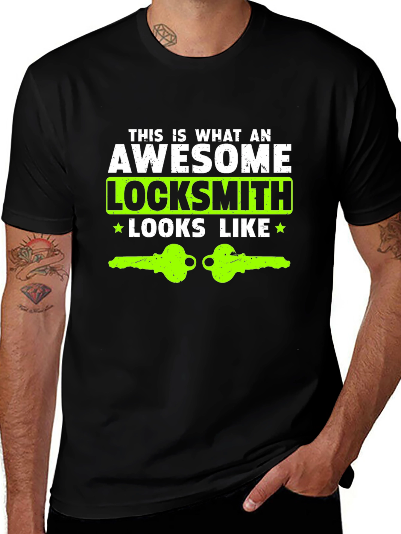 Variant 19 of Awesome Locksmith Graphic T-Shirt