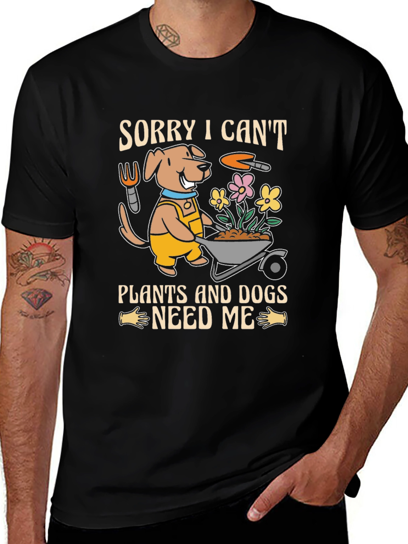 Variant 17 of Dog Lover Gardening T-Shirt