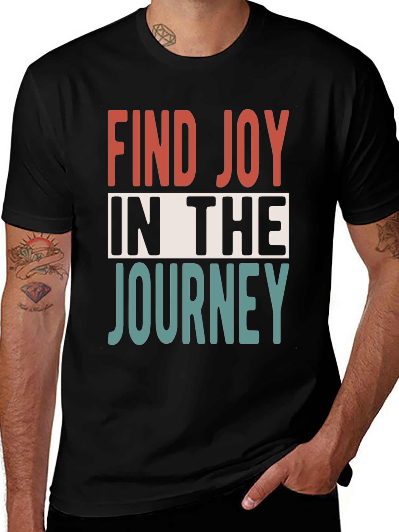 Variant 23 of Inspirational Graphic Tee: Find Joy in the Journey