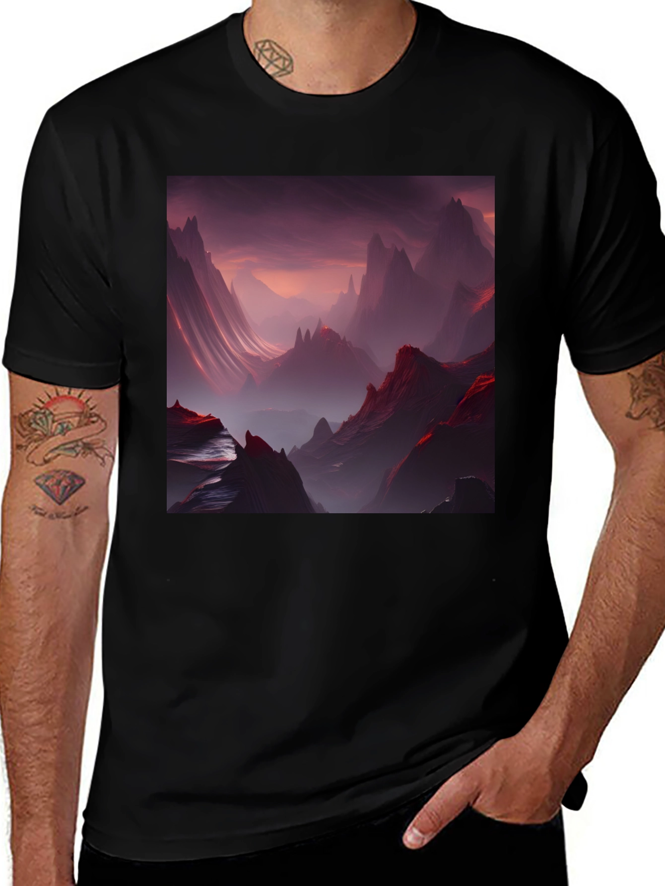 Variant 17 of Dark Mountain Valley Graphic Tee