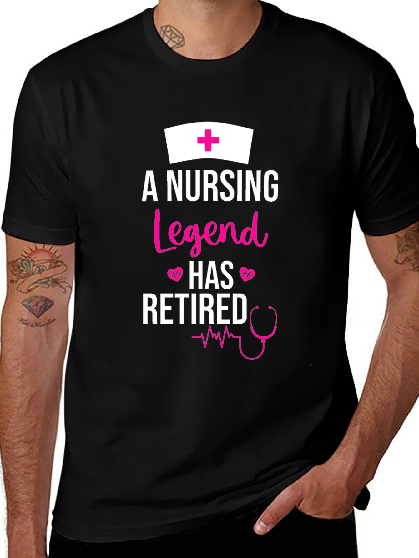 Variant 5 of Nursing Legend Retired Graphic Tee