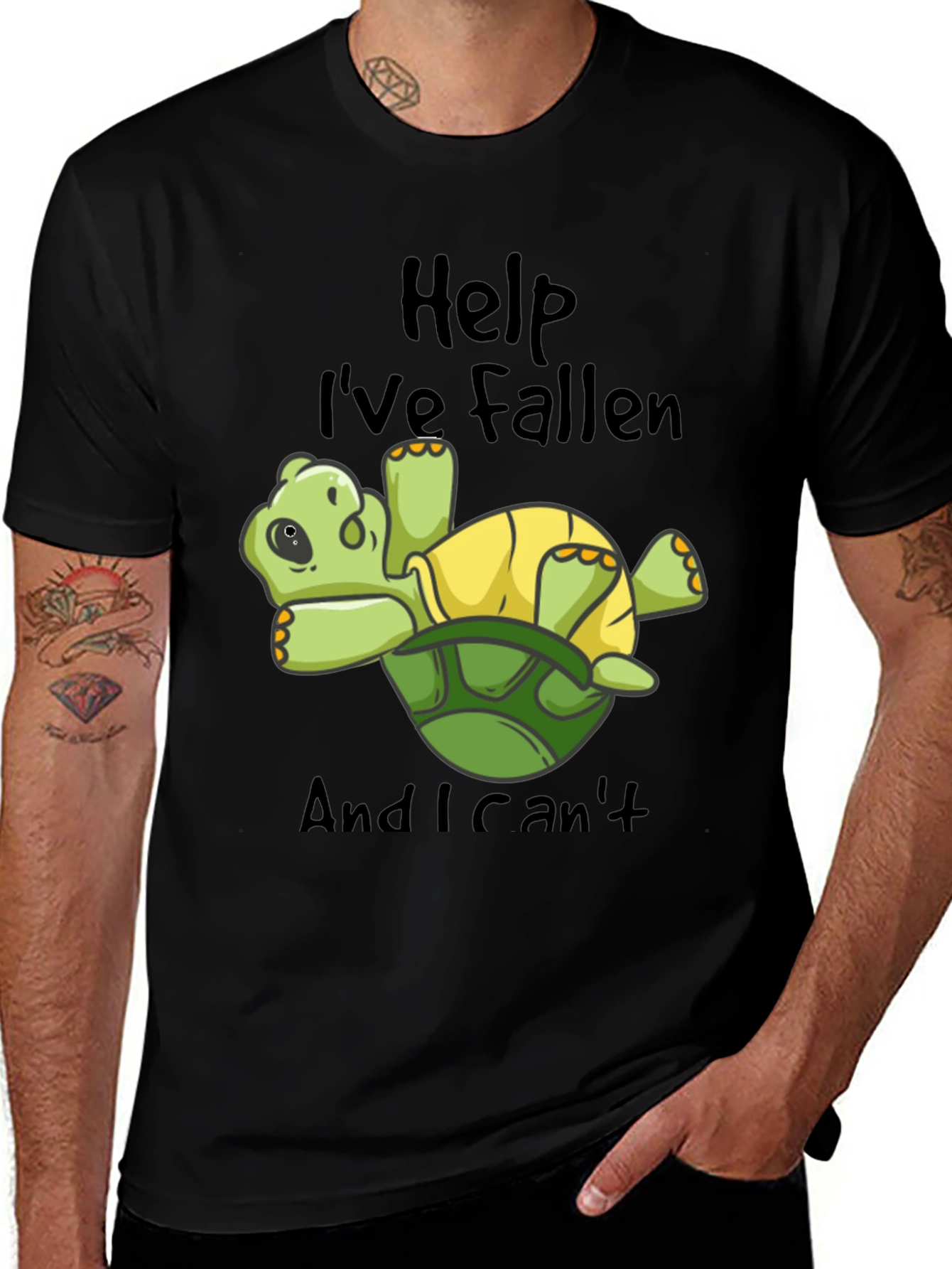 Variant 19 of Help I've Fallen Turtle T-Shirt