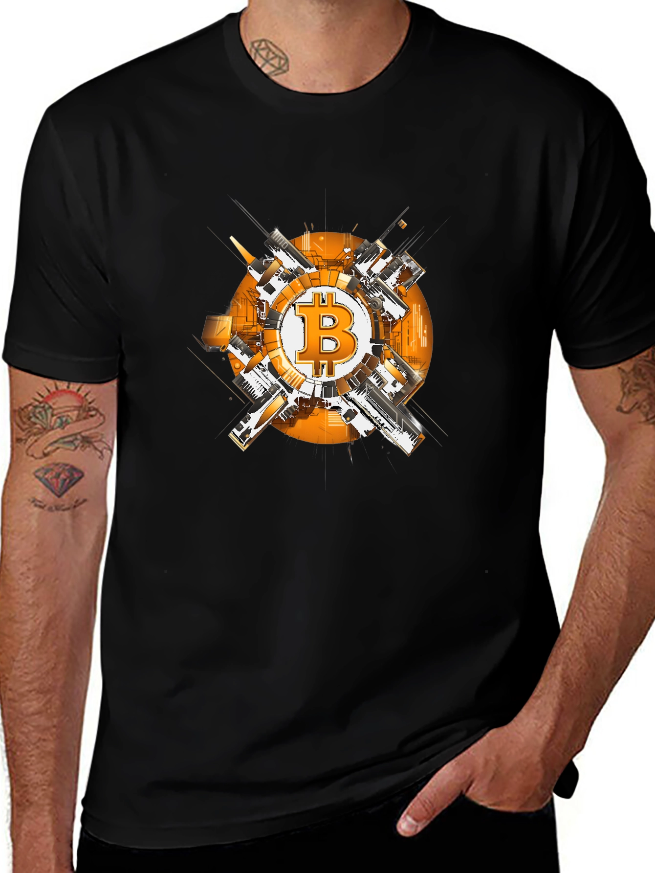 Bitcoin Graphic T-Shirt - Black Crypto Tee