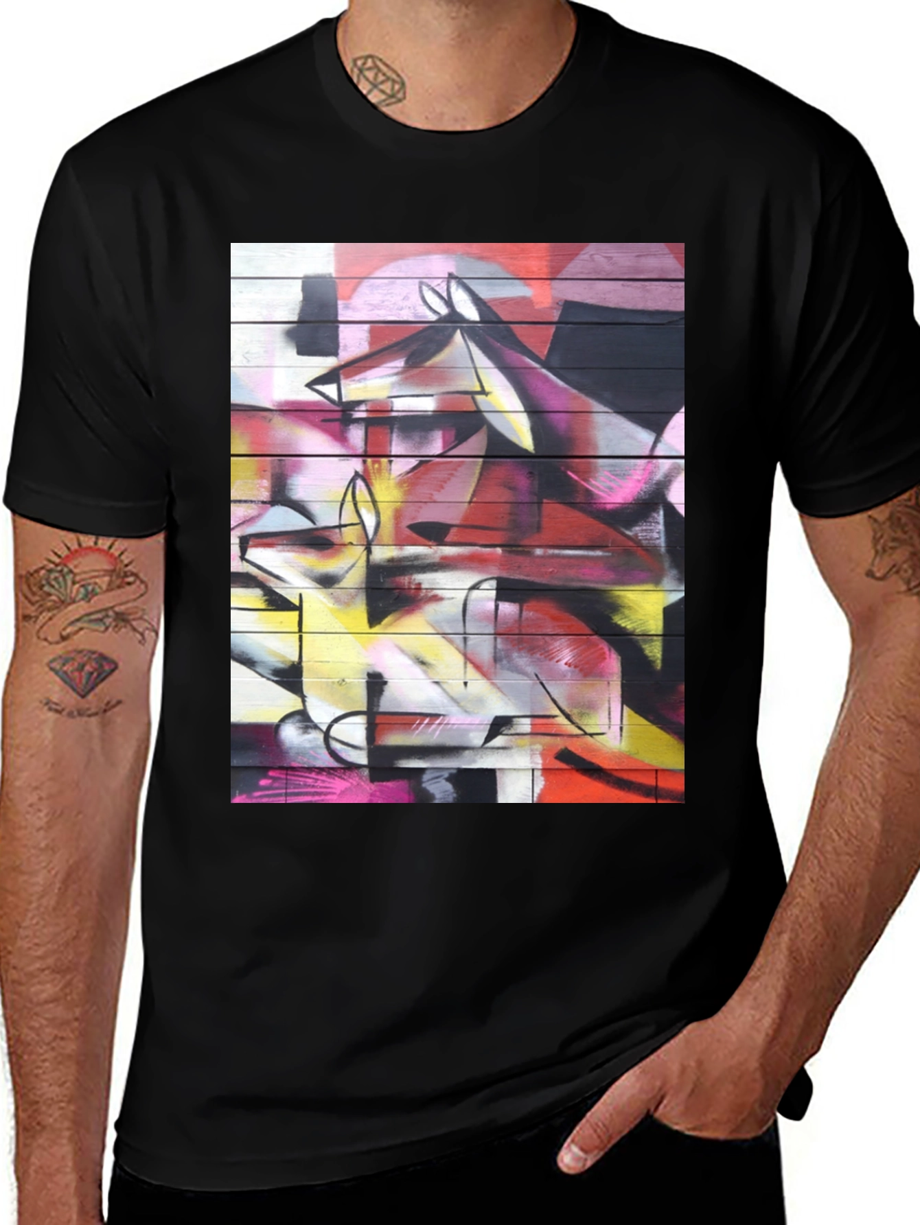 Variant 25 of Abstract Graffiti Art T-Shirt