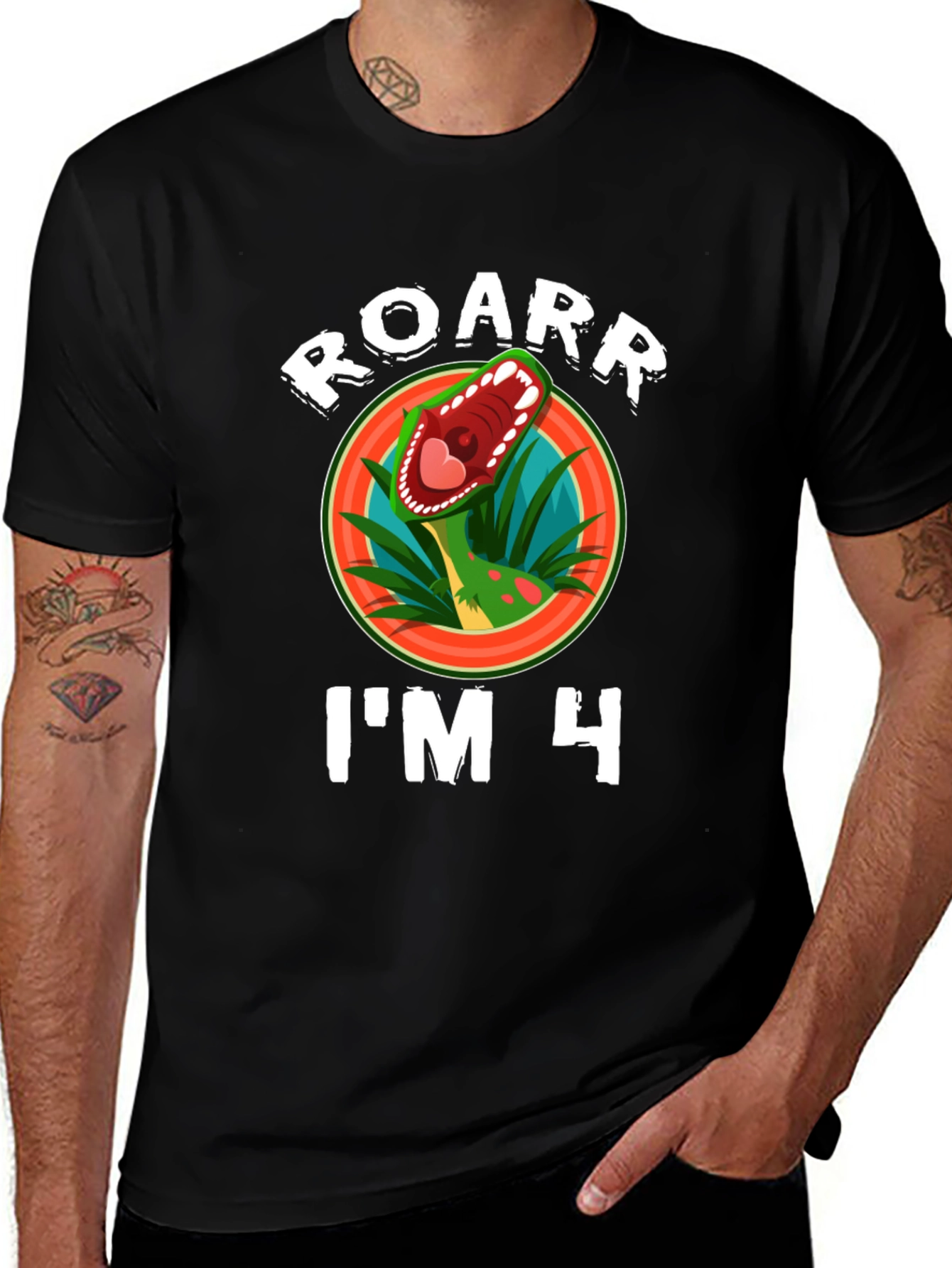 Variant 24 of Roarr I'm 4 Dinosaur T-Shirt