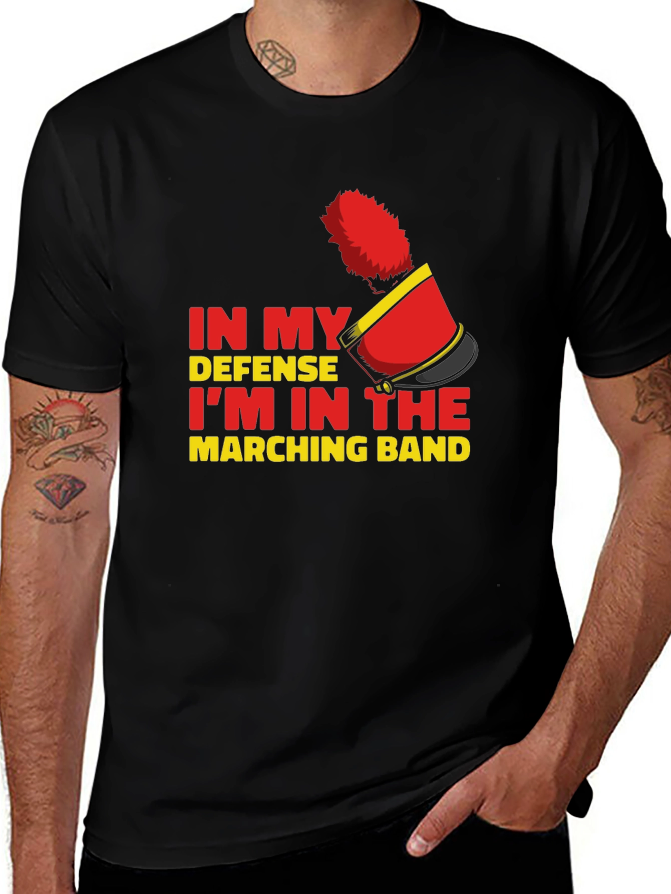 Marching Band T-Shirt - In My Defense Funny Band Tee