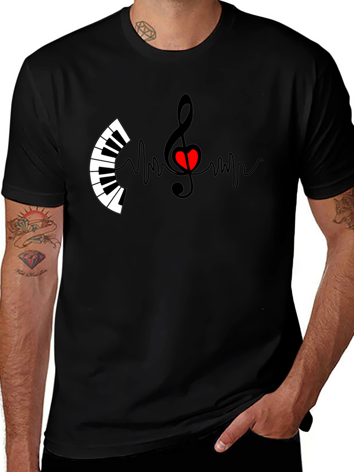 Variant 24 of Musical Heartbeat T-Shirt