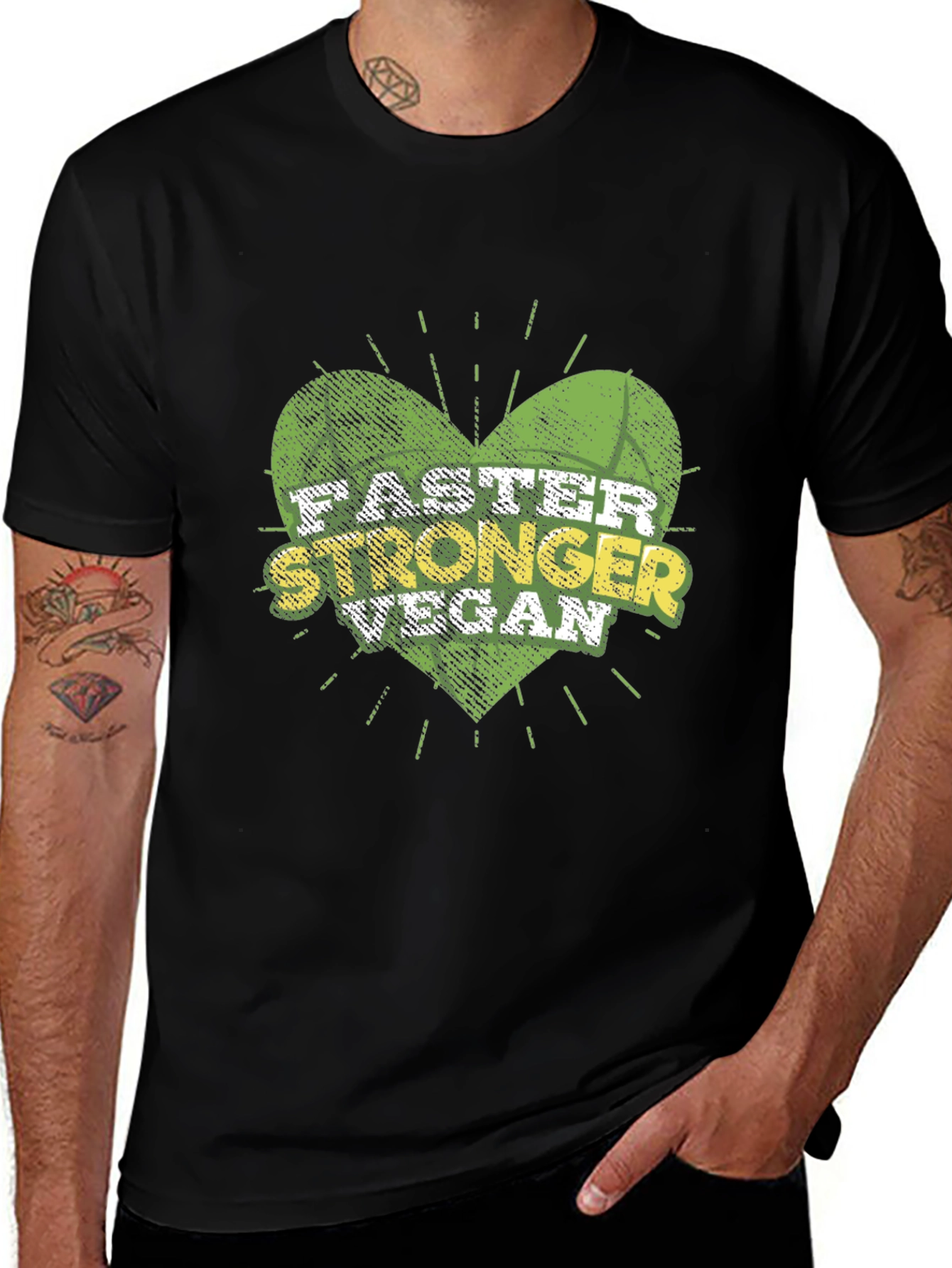 Variant 2 of Faster Stronger Vegan T-Shirt