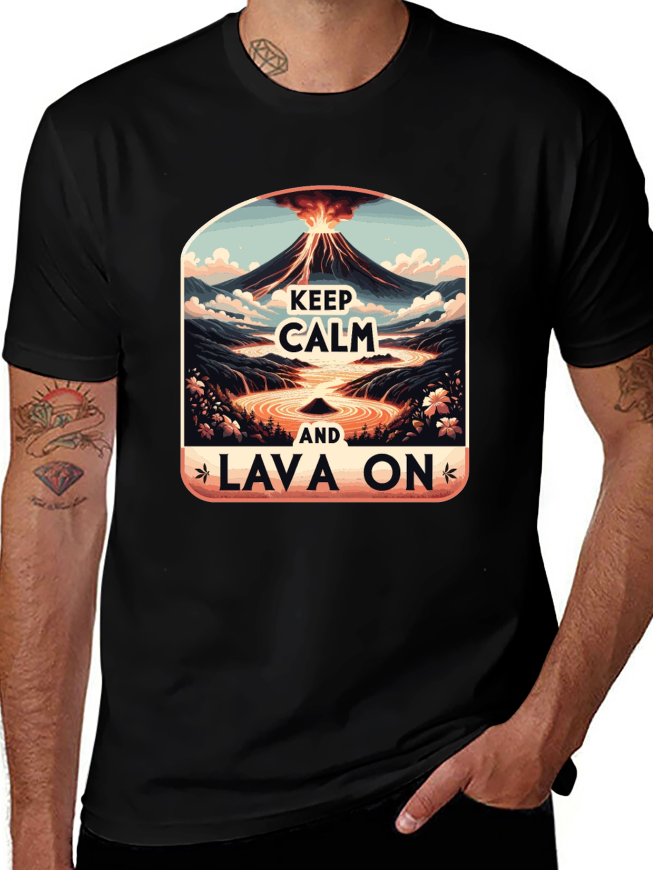 Variant 25 of Keep Calm Lava On Graphic Tee