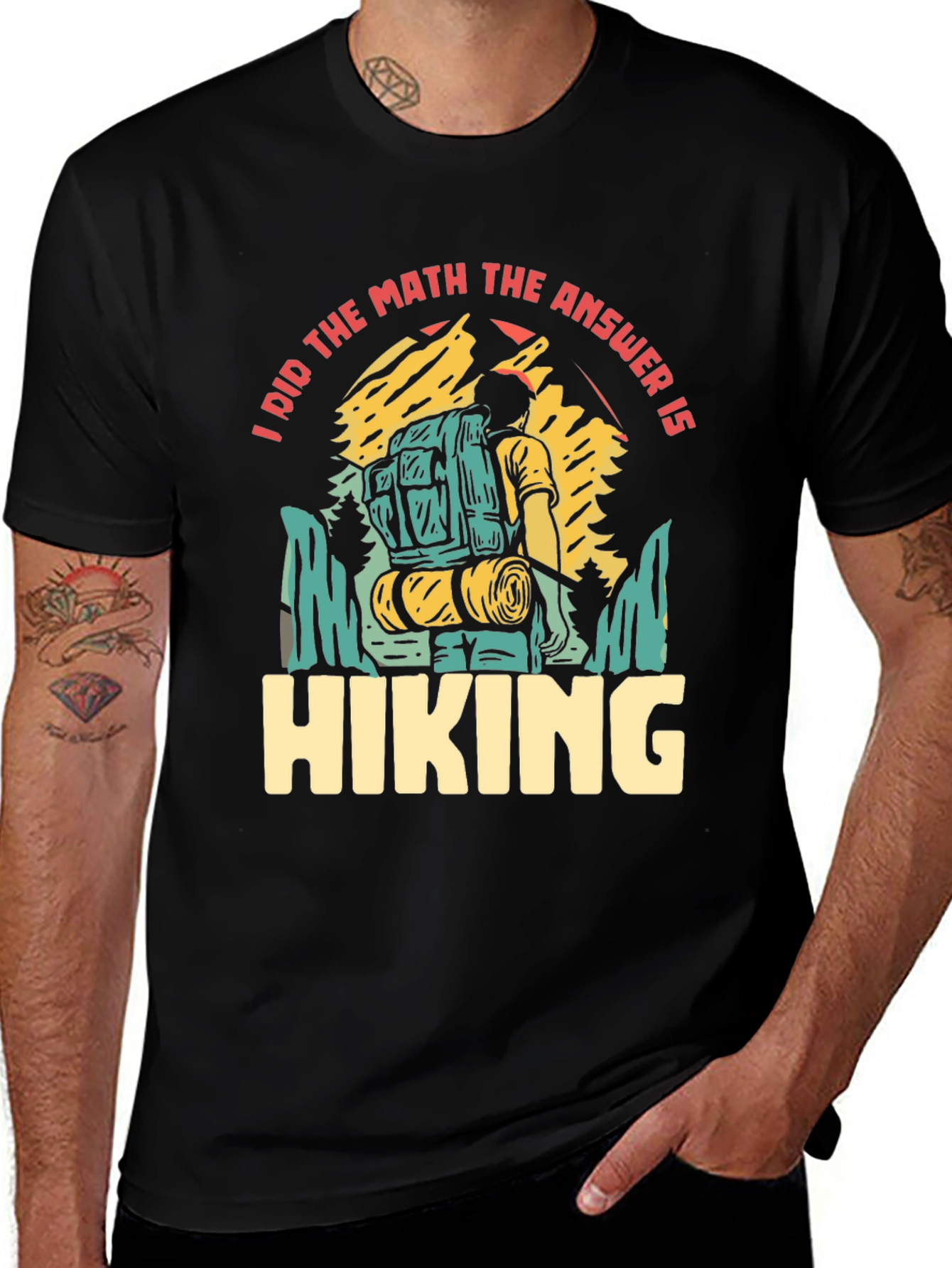 Variant 23 of Hiking T-Shirt - I Did the Math
