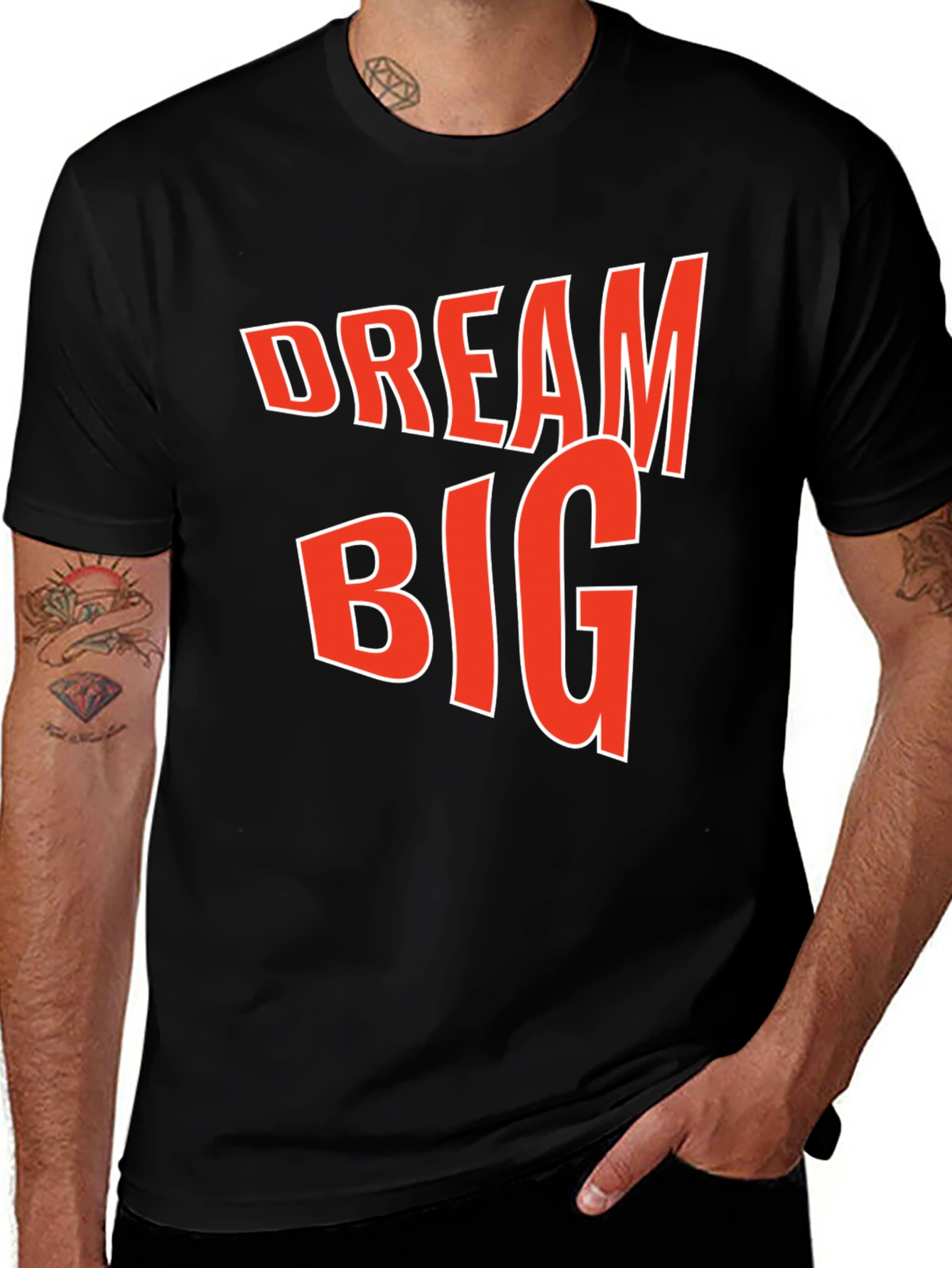 Variant 25 of Dream Big Graphic Tee - Black