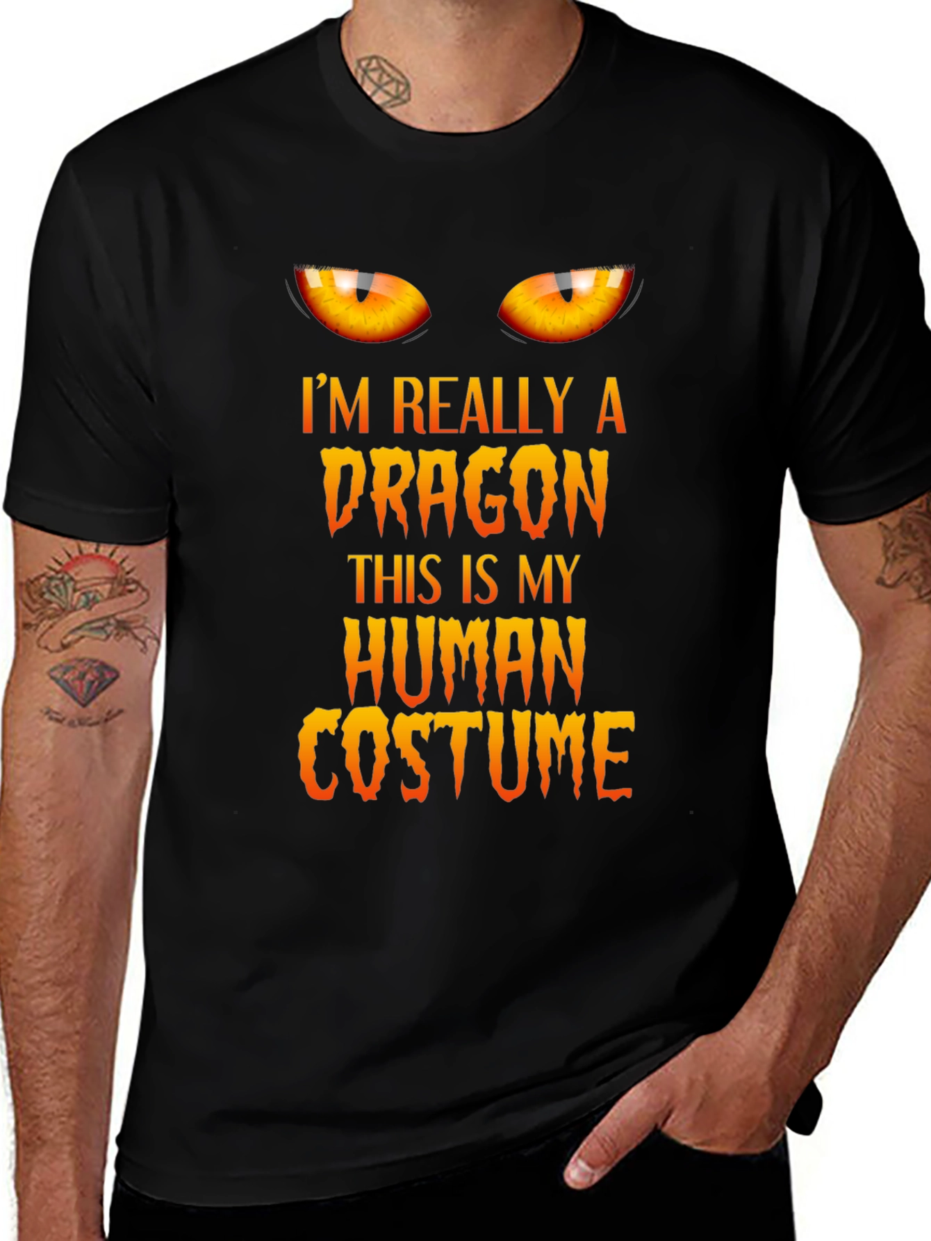 Variant 3 of Dragon Costume Graphic T-Shirt
