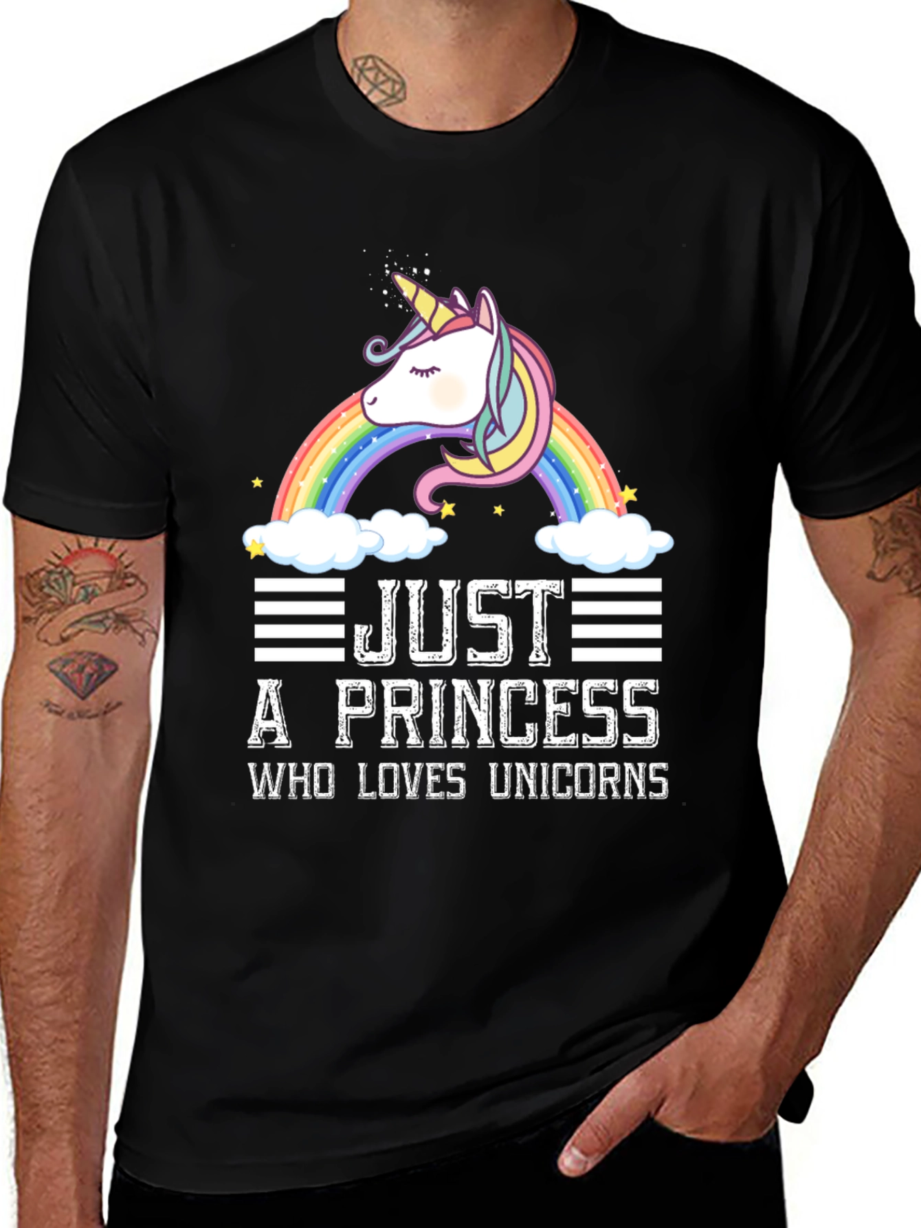 Variant 28 of Just A Princess Who Loves Unicorns T-Shirt