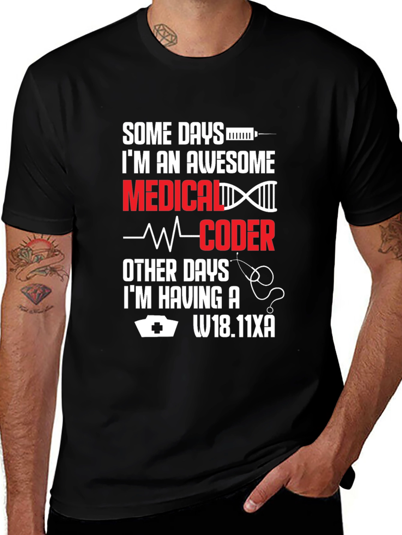 Awesome Medical Coder T-Shirt - Funny Nurse Gift