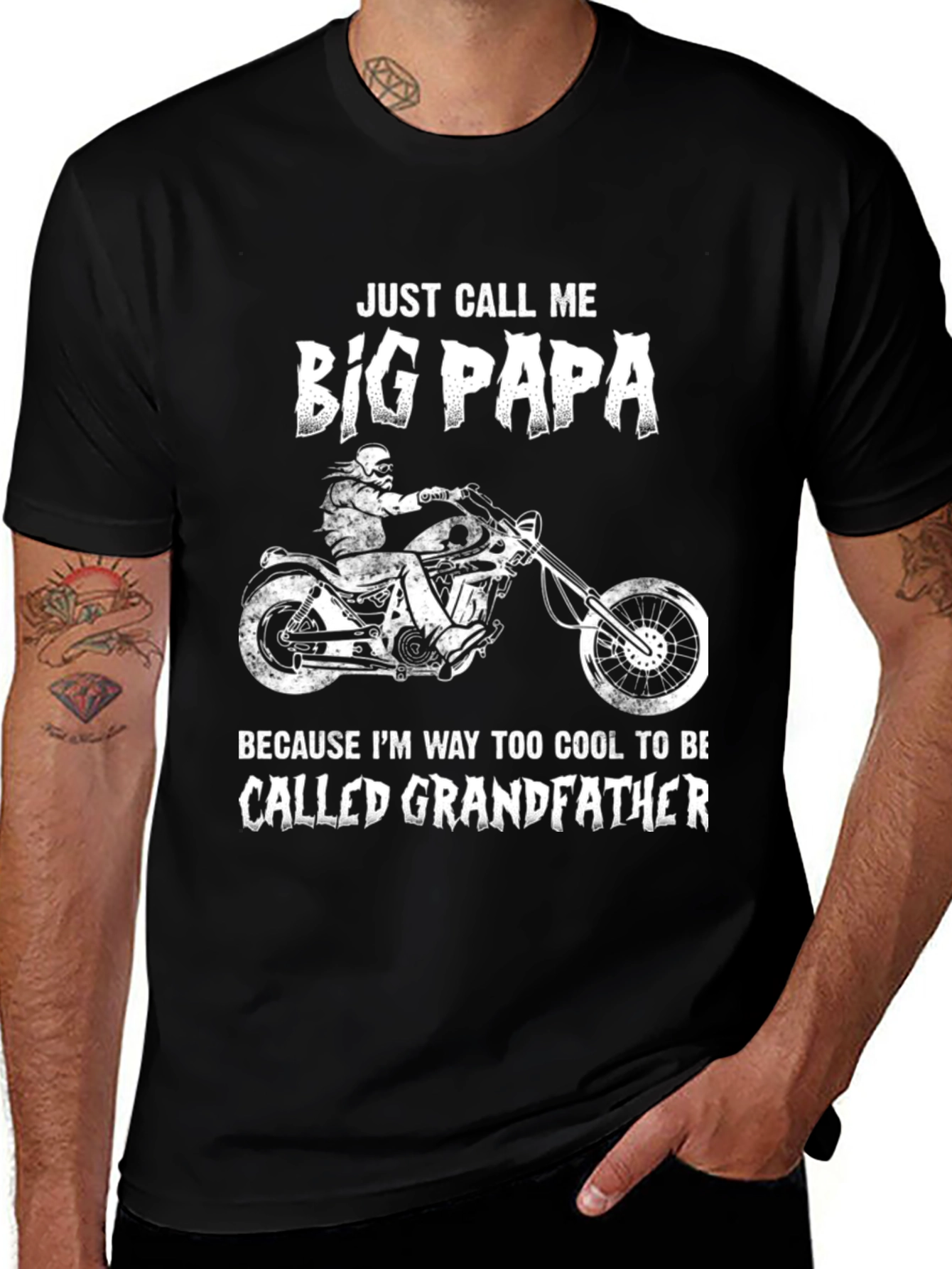 Variant 20 of Big Papa Biker T-Shirt