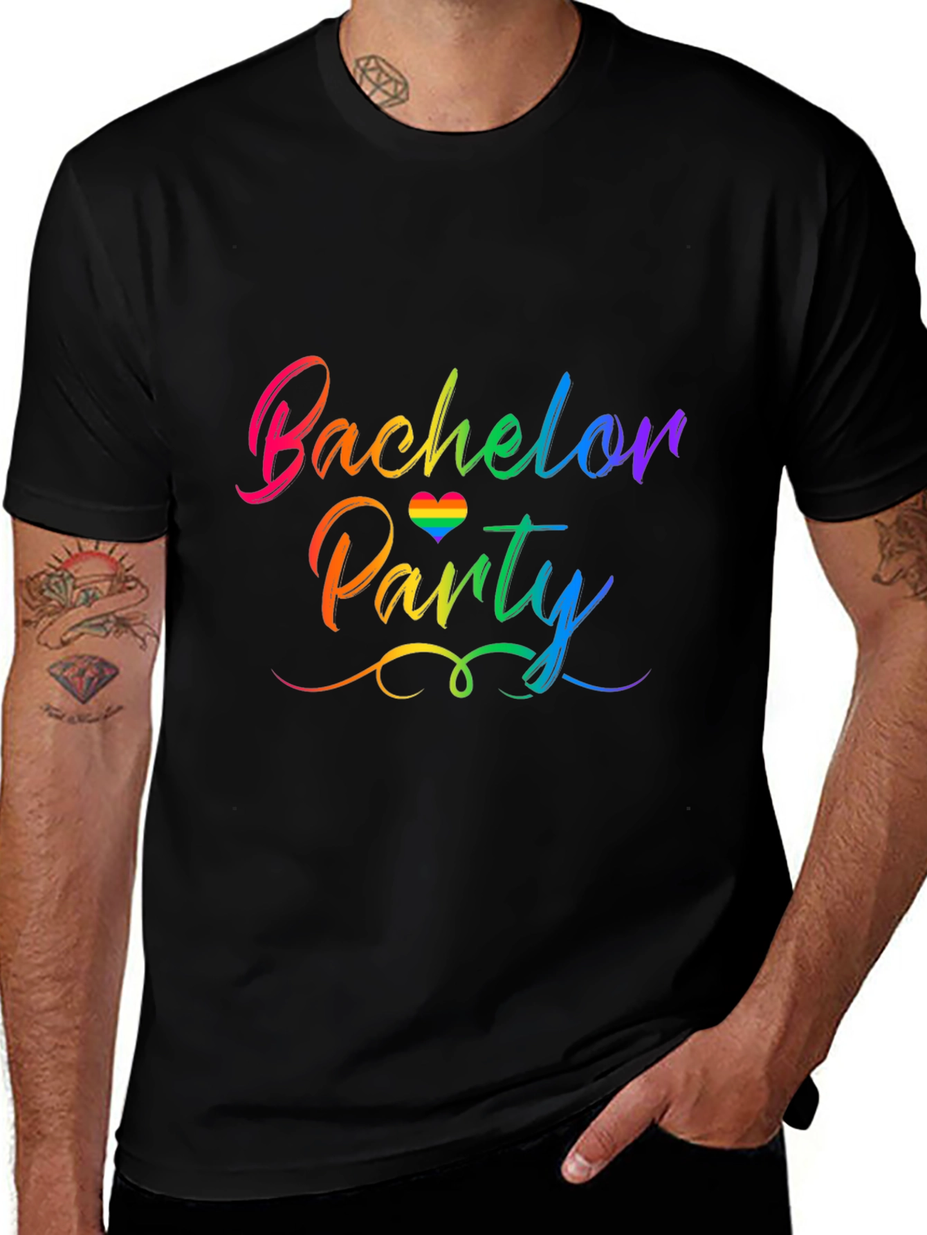 Rainbow Bachelor Party T-Shirt