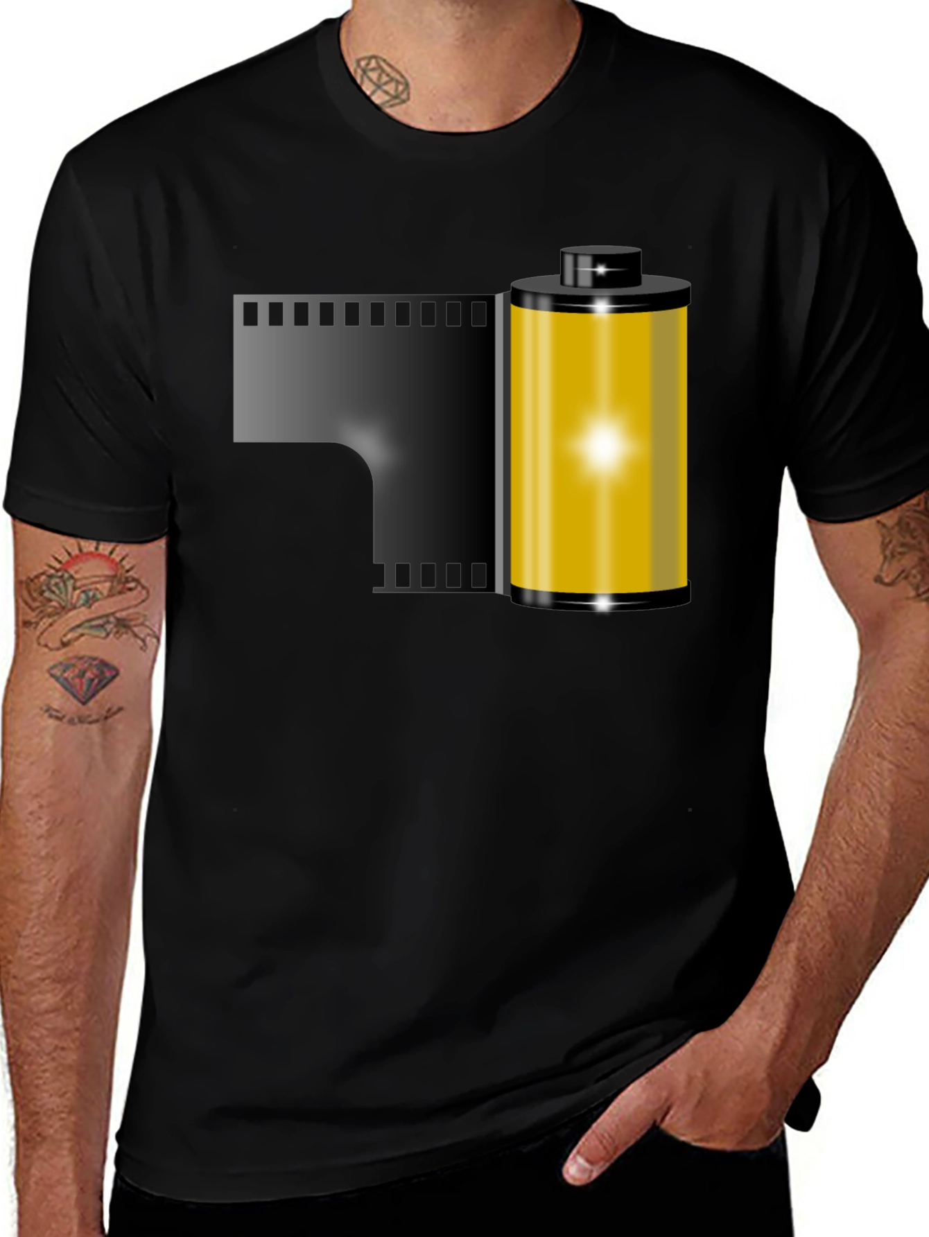 Variant 5 of Film Roll Graphic Tee - Retro Photography Shirt
