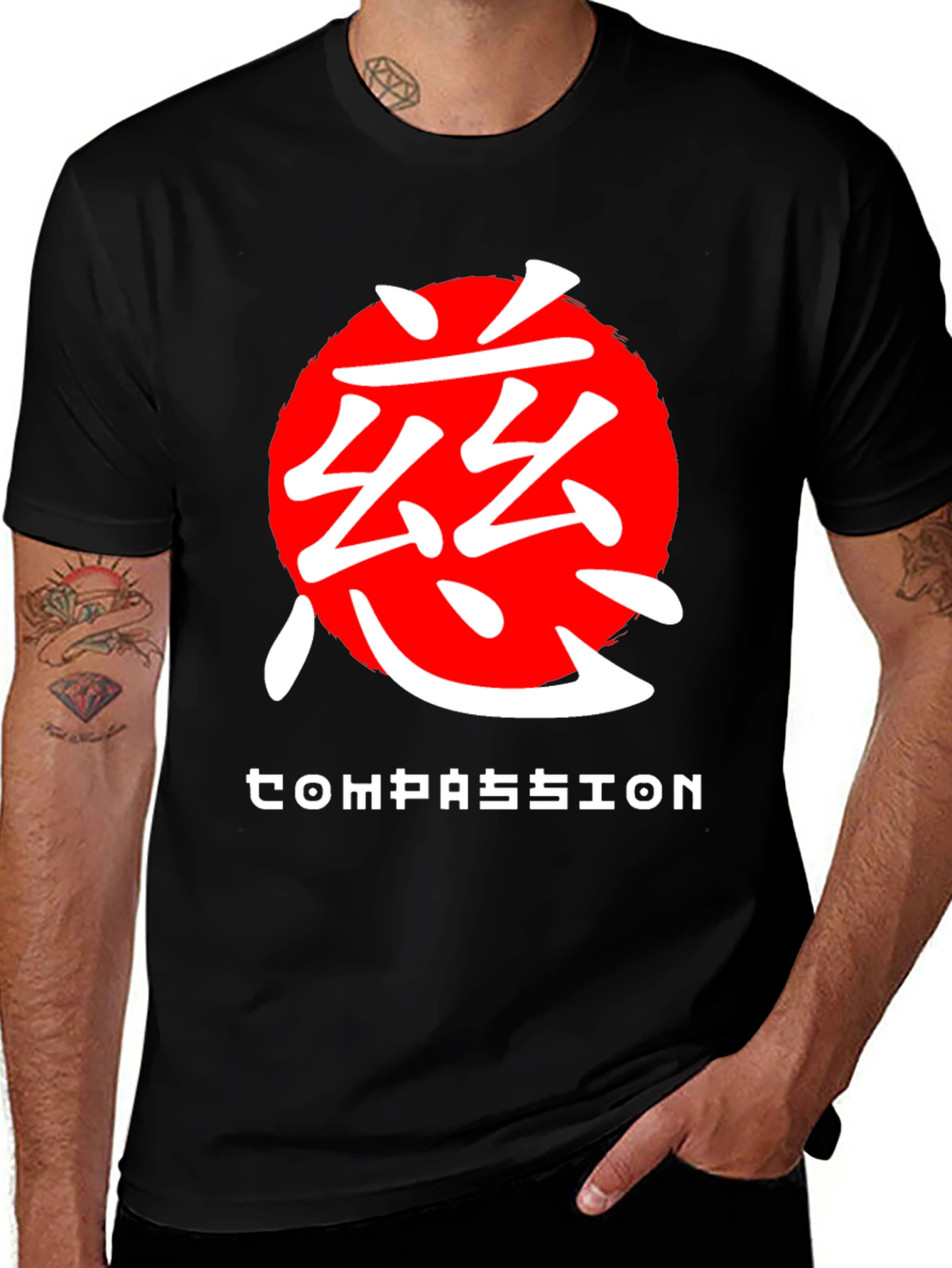 Variant 25 of Compassion Graphic Tee - Zen Style Shirt