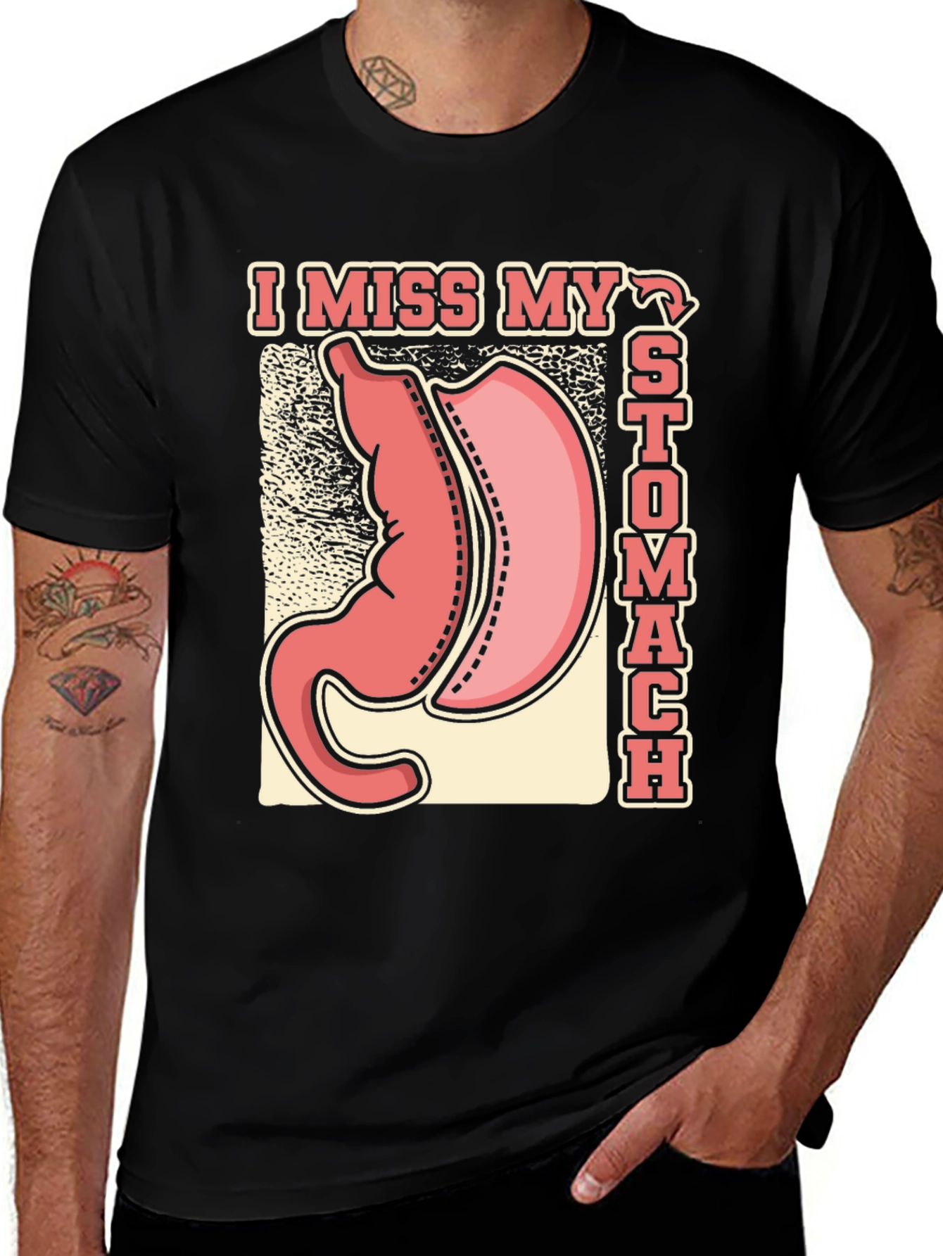 Variant 26 of I Miss My Stomach Gastric Bypass T-Shirt