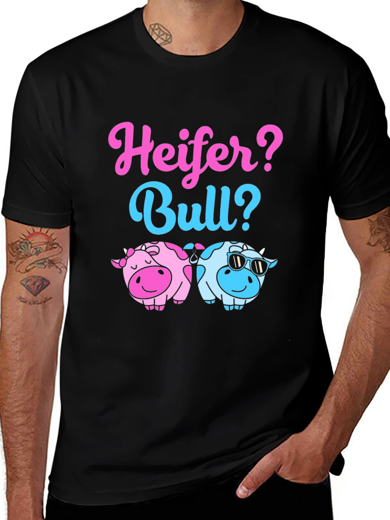 Variant 14 of Heifer or Bull Gender Reveal T-Shirt
