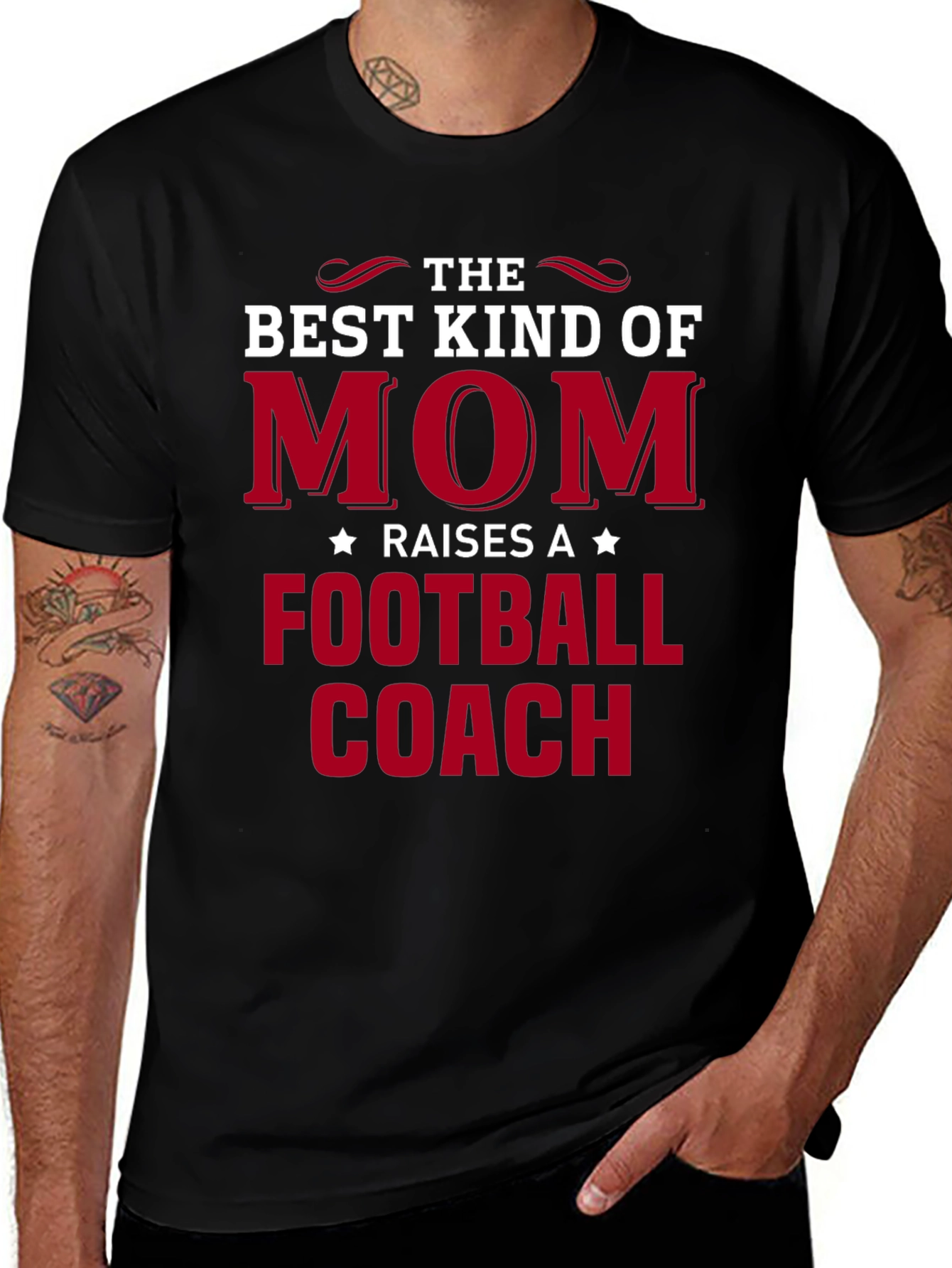 Variant 9 of Best Kind of Mom Football Coach T-Shirt
