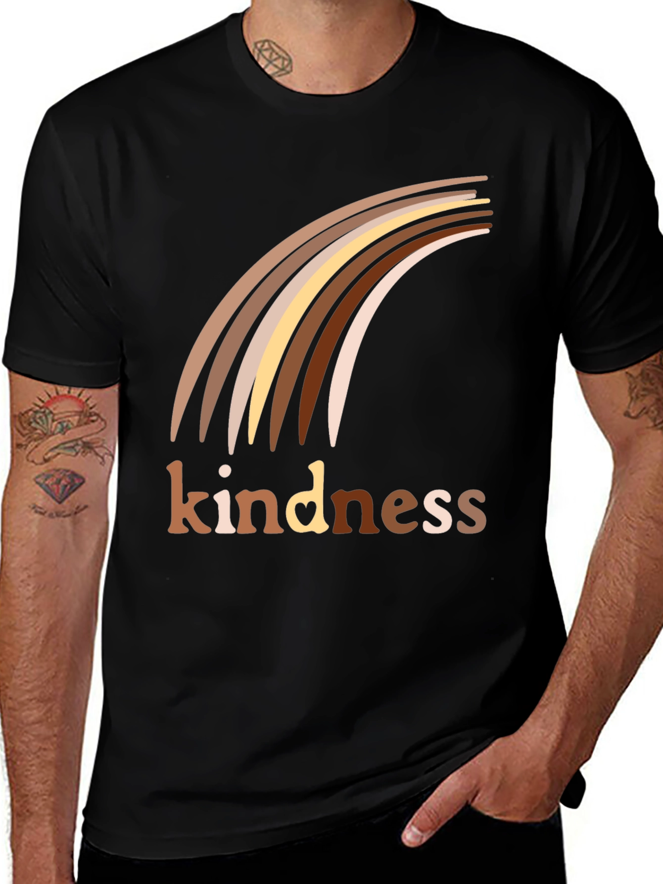 Variant 9 of Kindness Rainbow T-Shirt - Diversity Matters