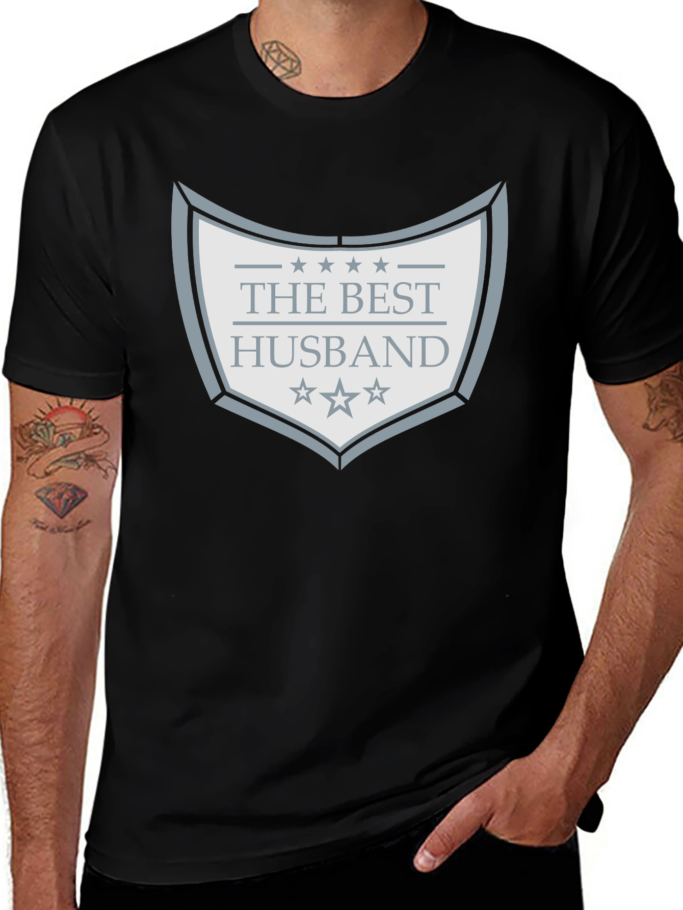 Black Best Husband Graphic T-Shirt - Black main image