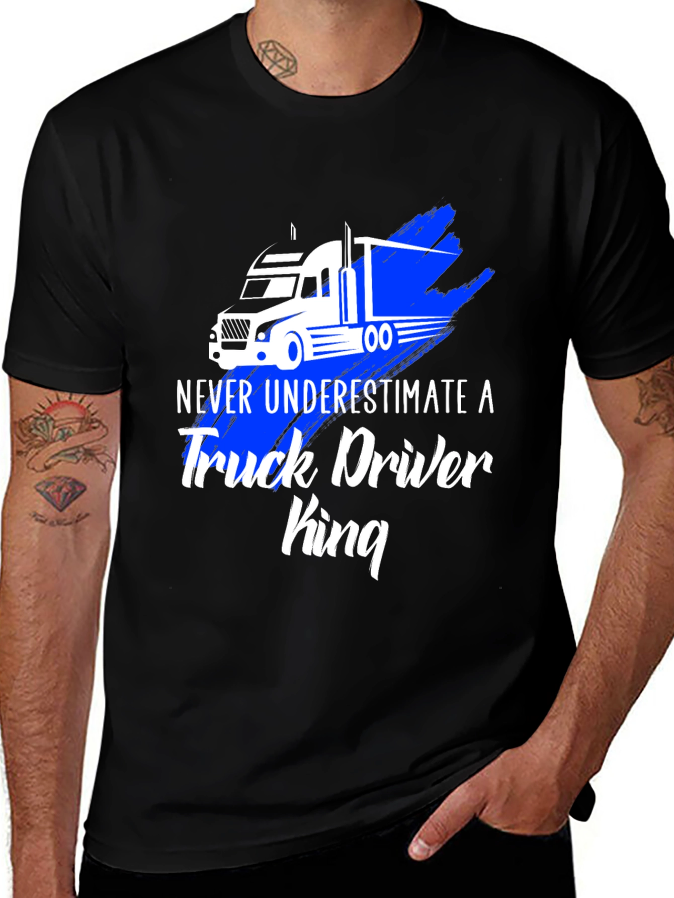 Variant 15 of Truck Driver King Graphic T-Shirt