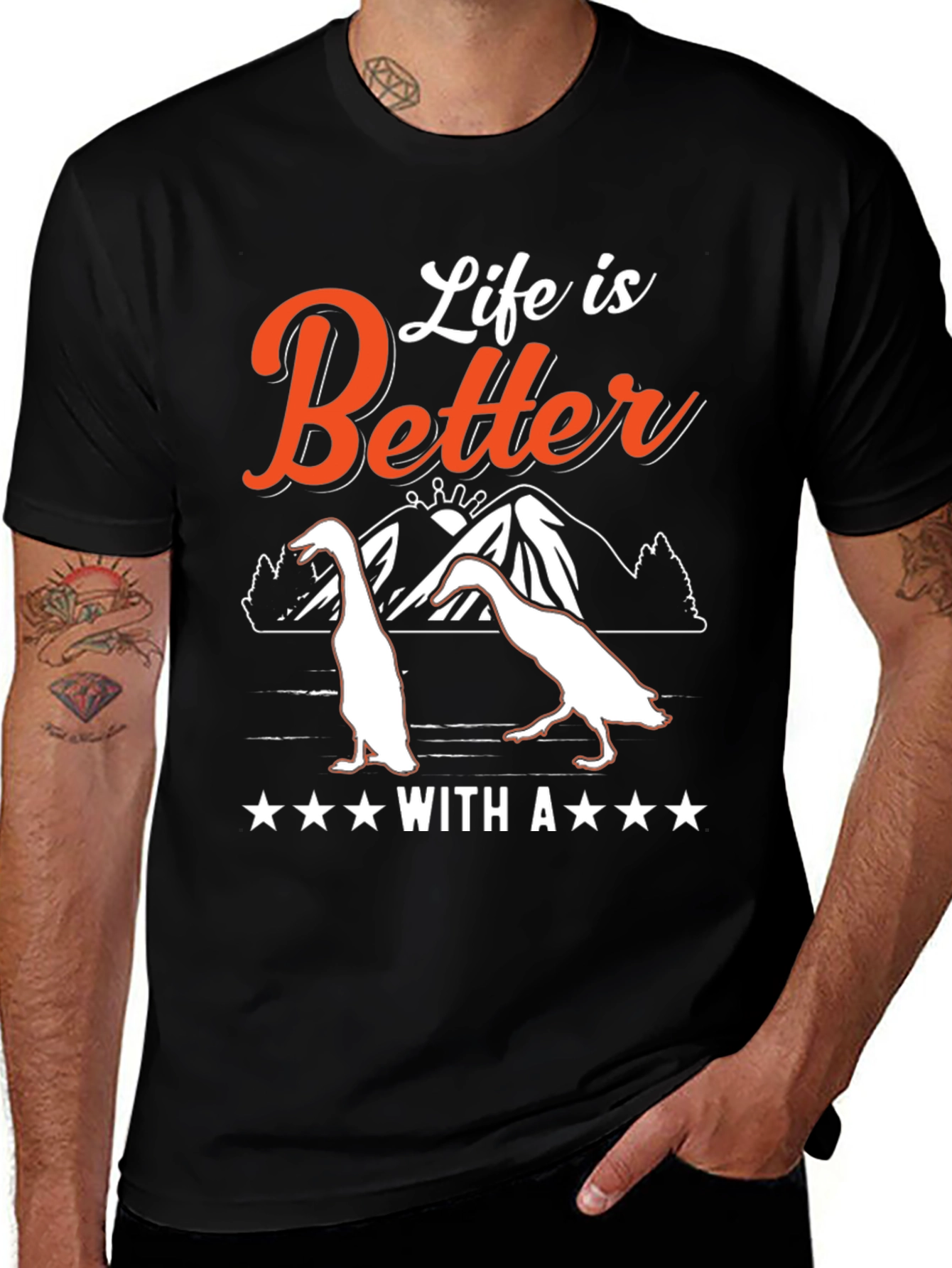Variant 4 of Life is Better With Ducks Graphic Tee
