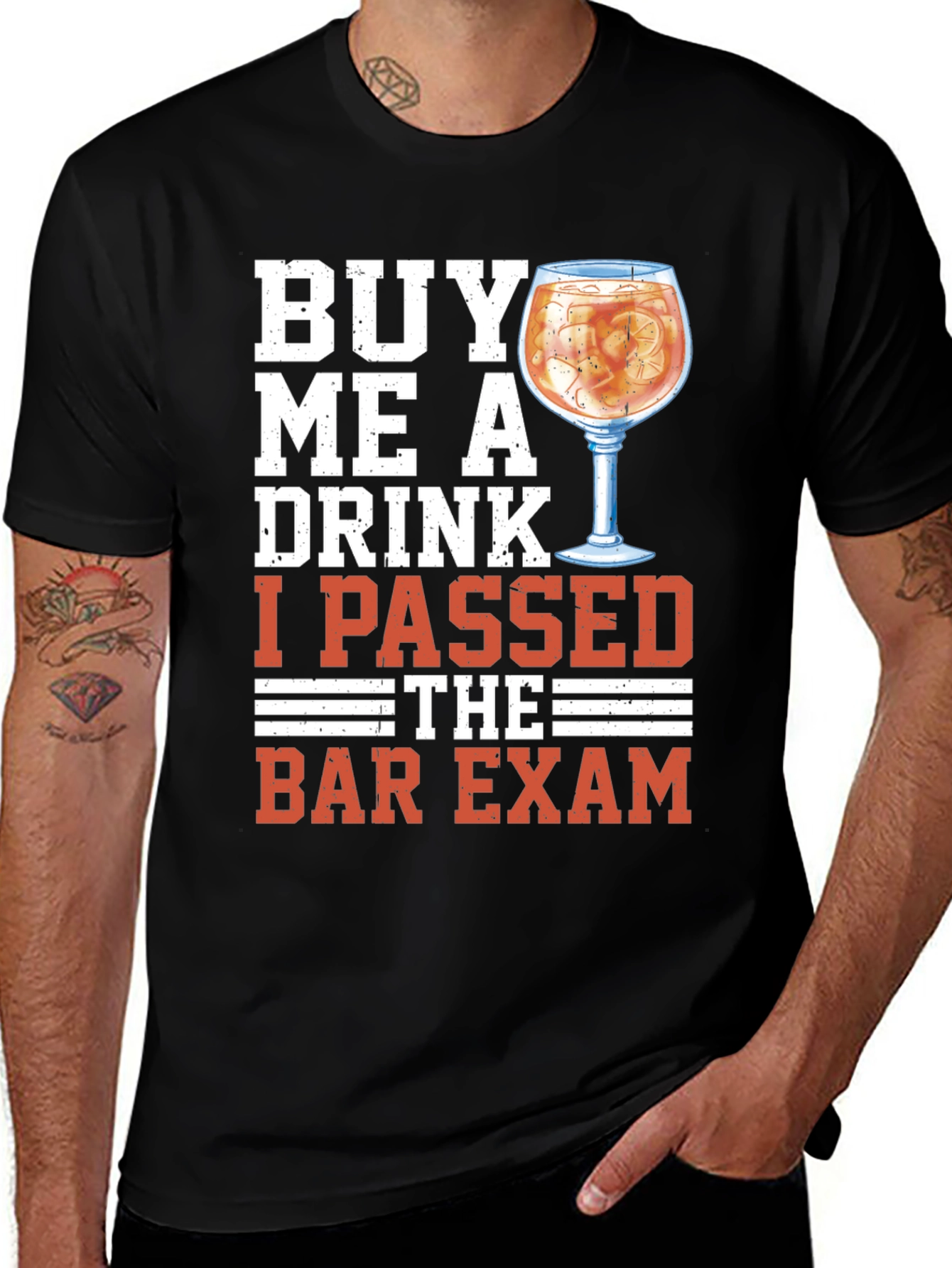 Pass the Bar Exam T-Shirt - Buy Me a Drink!