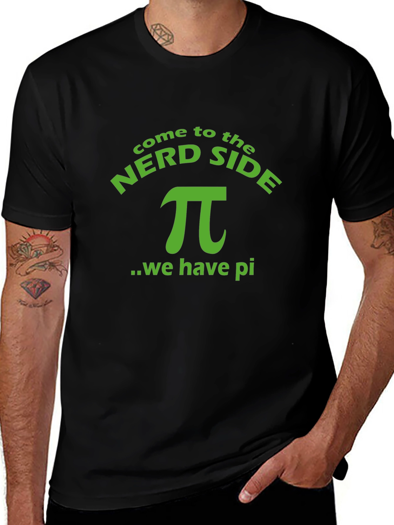 Variant 12 of Nerd Side Pi T-Shirt - Soft Cotton Tee