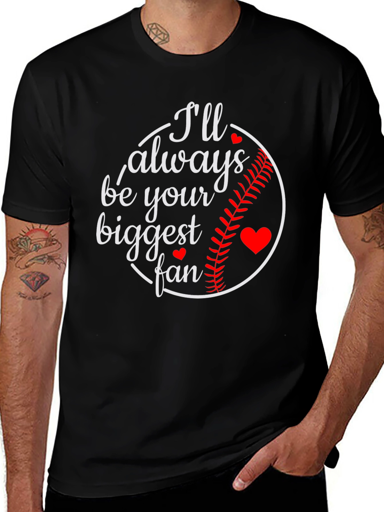 Variant 13 of I'll Always Be Your Biggest Fan Baseball Graphic Tee