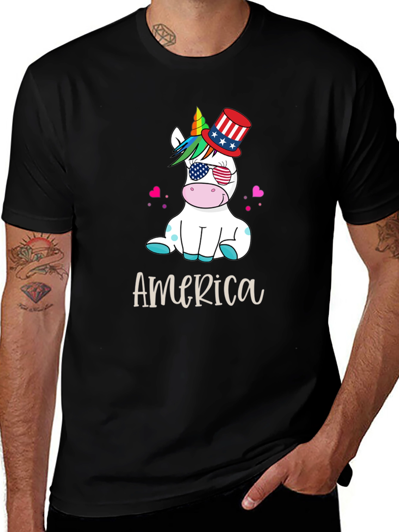 Variant 29 of Patriotic Unicorn USA T-Shirt
