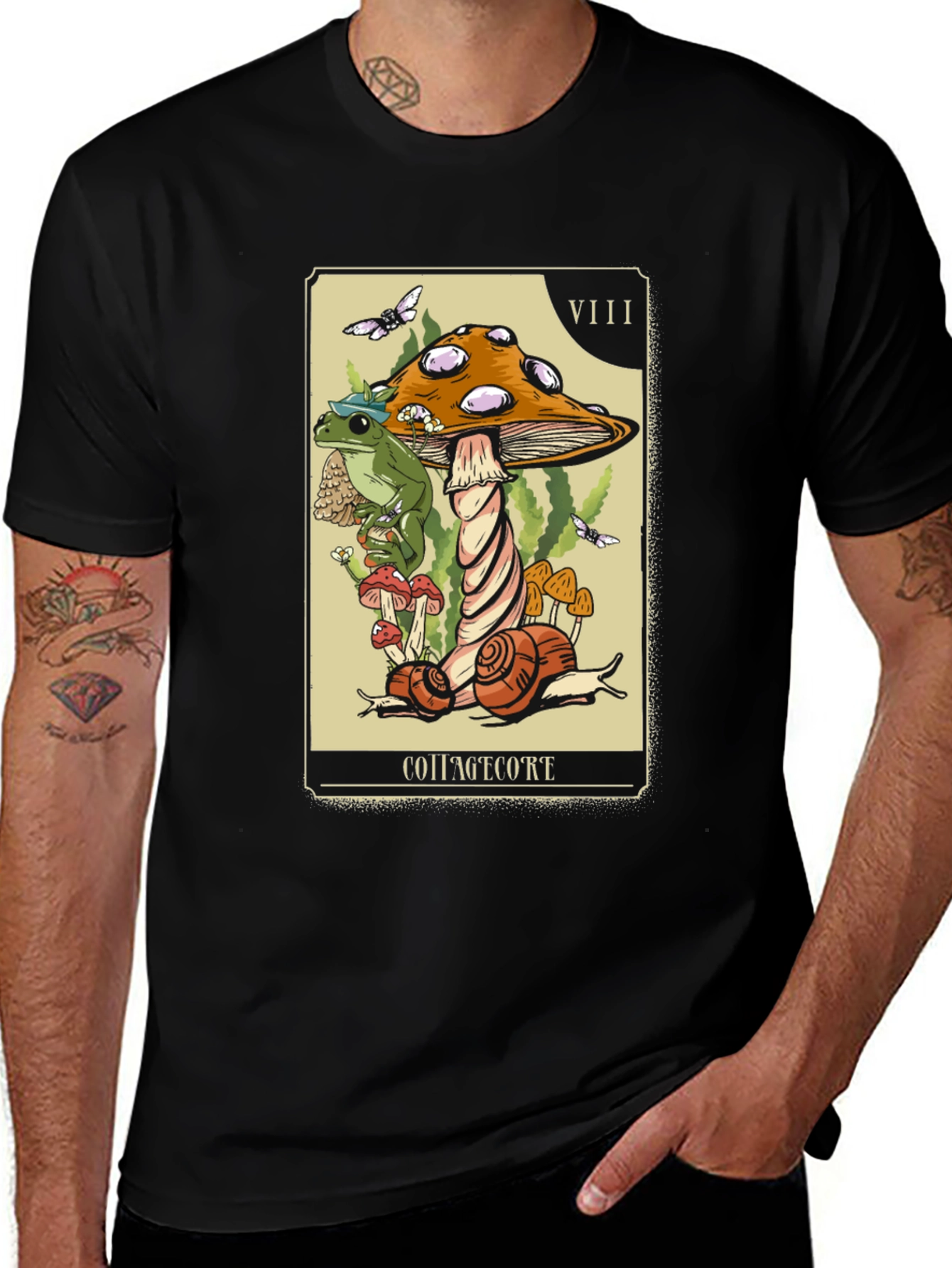 Variant 5 of Cottagecore Tarot T-Shirt - VIII Strength