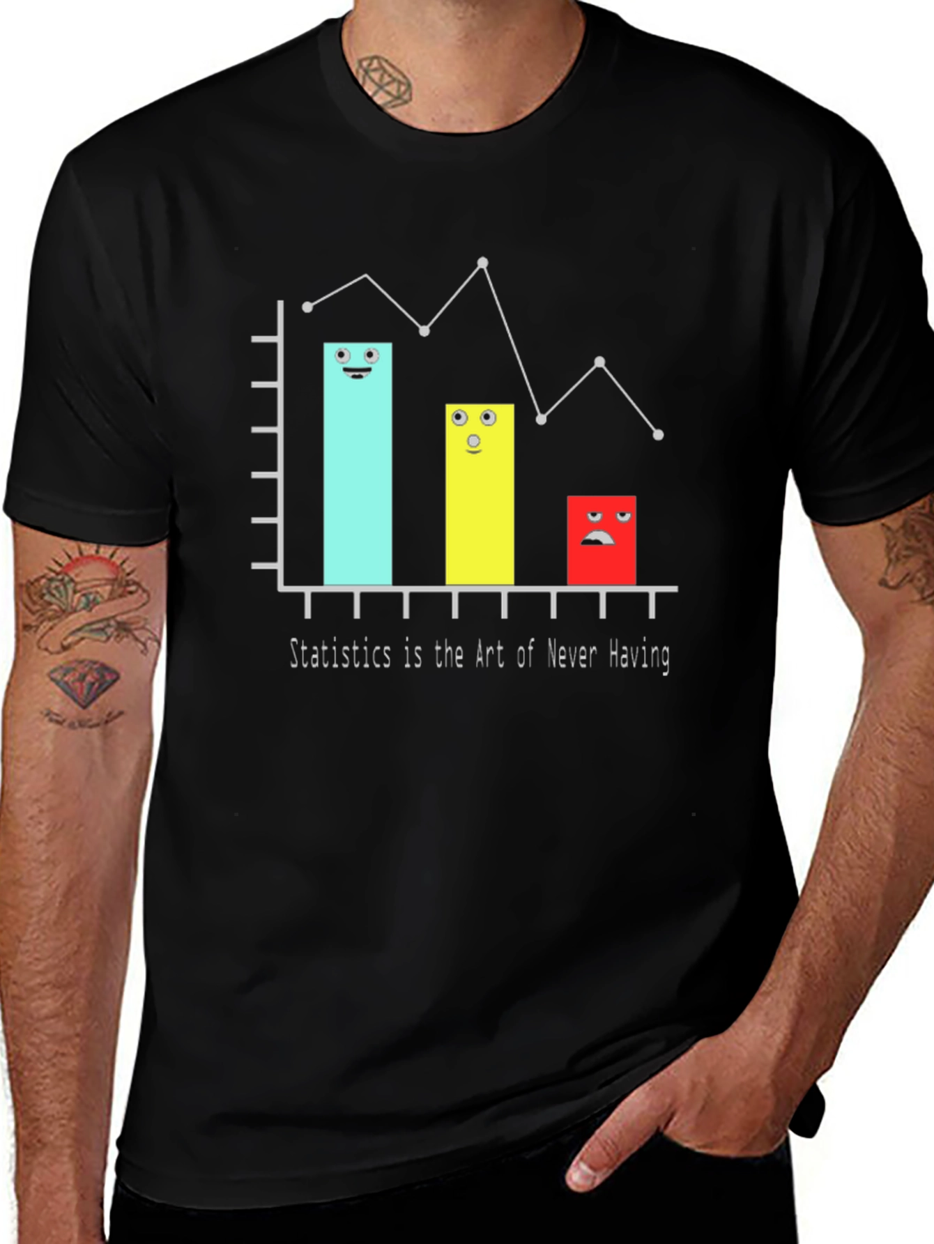 Variant 15 of Statistics Humor Graphic Tee