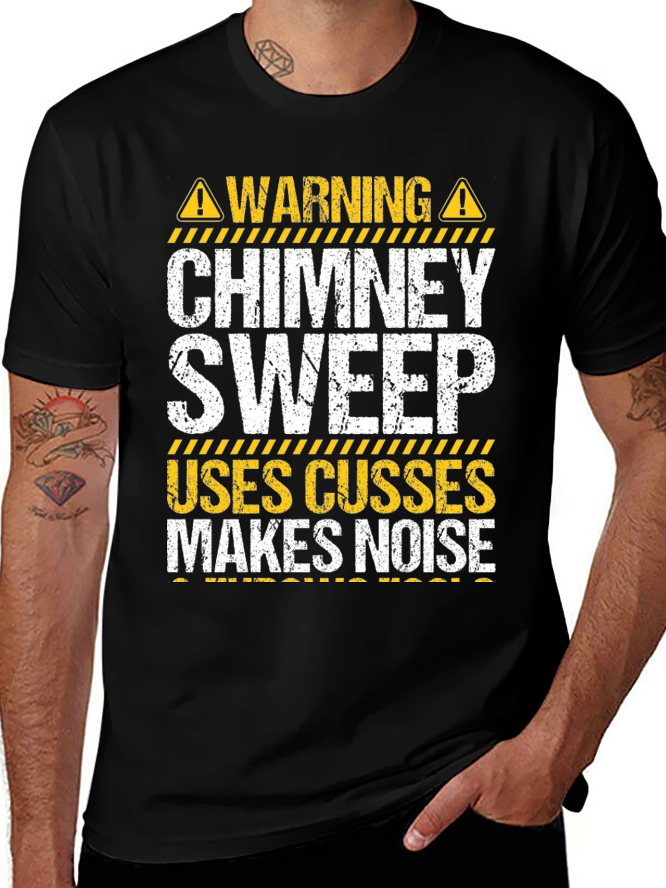 Variant 23 of Warning Chimney Sweep T-Shirt