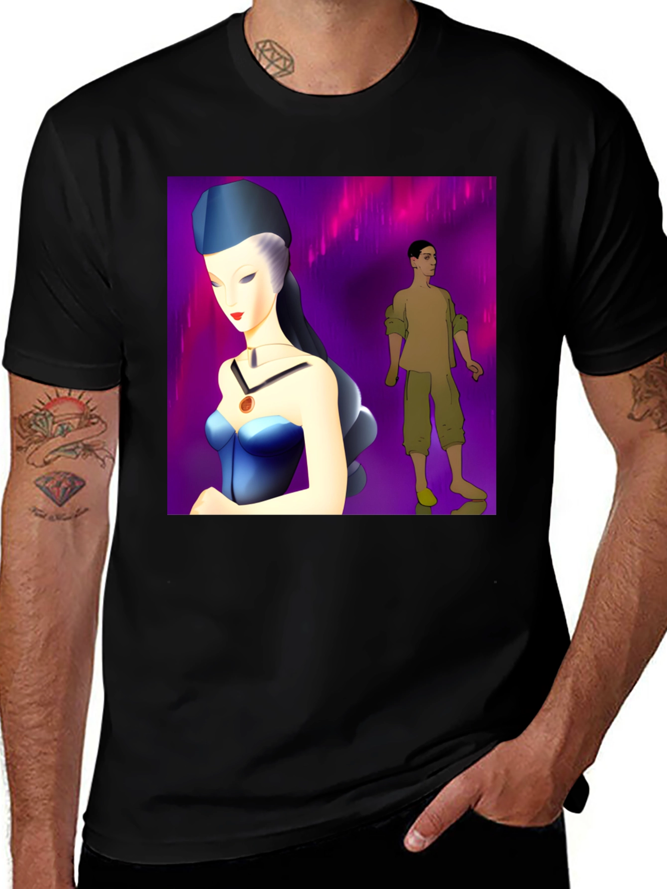 Artsy Graphic Tee - Unique Character Design