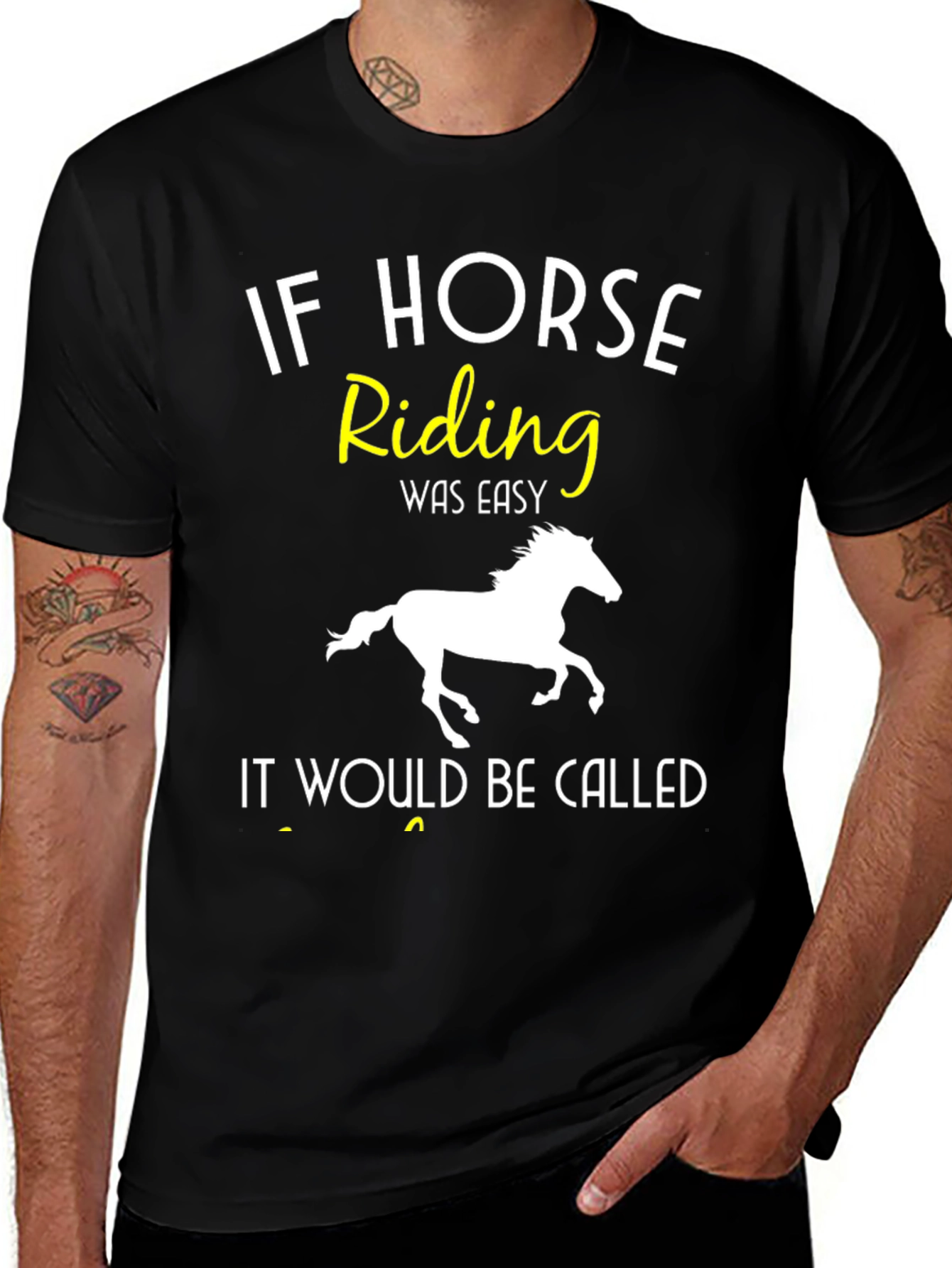 Variant 27 of If Horse Riding Was Easy T-Shirt