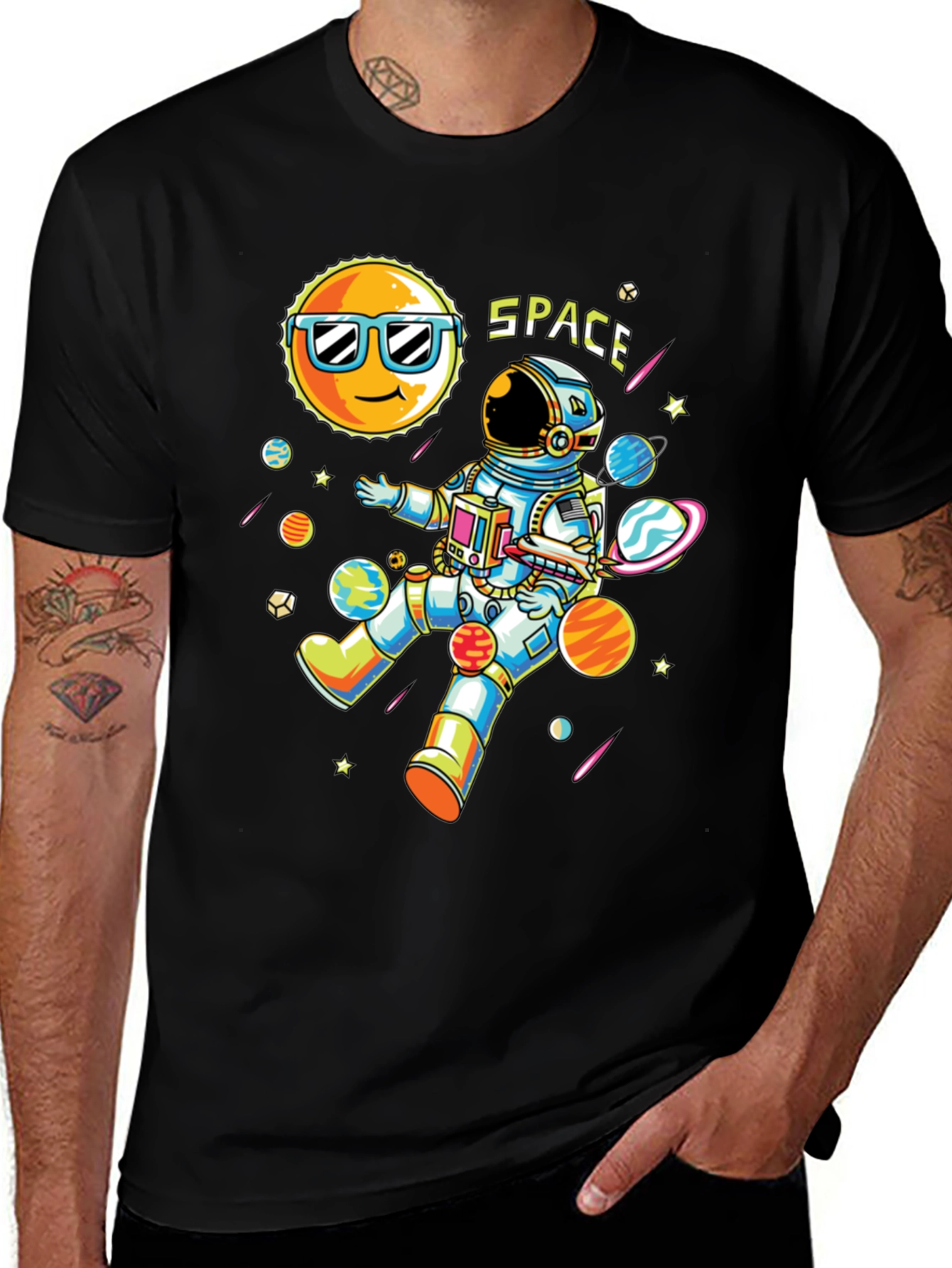 Variant 16 of Cool Space Astronaut Graphic T-Shirt