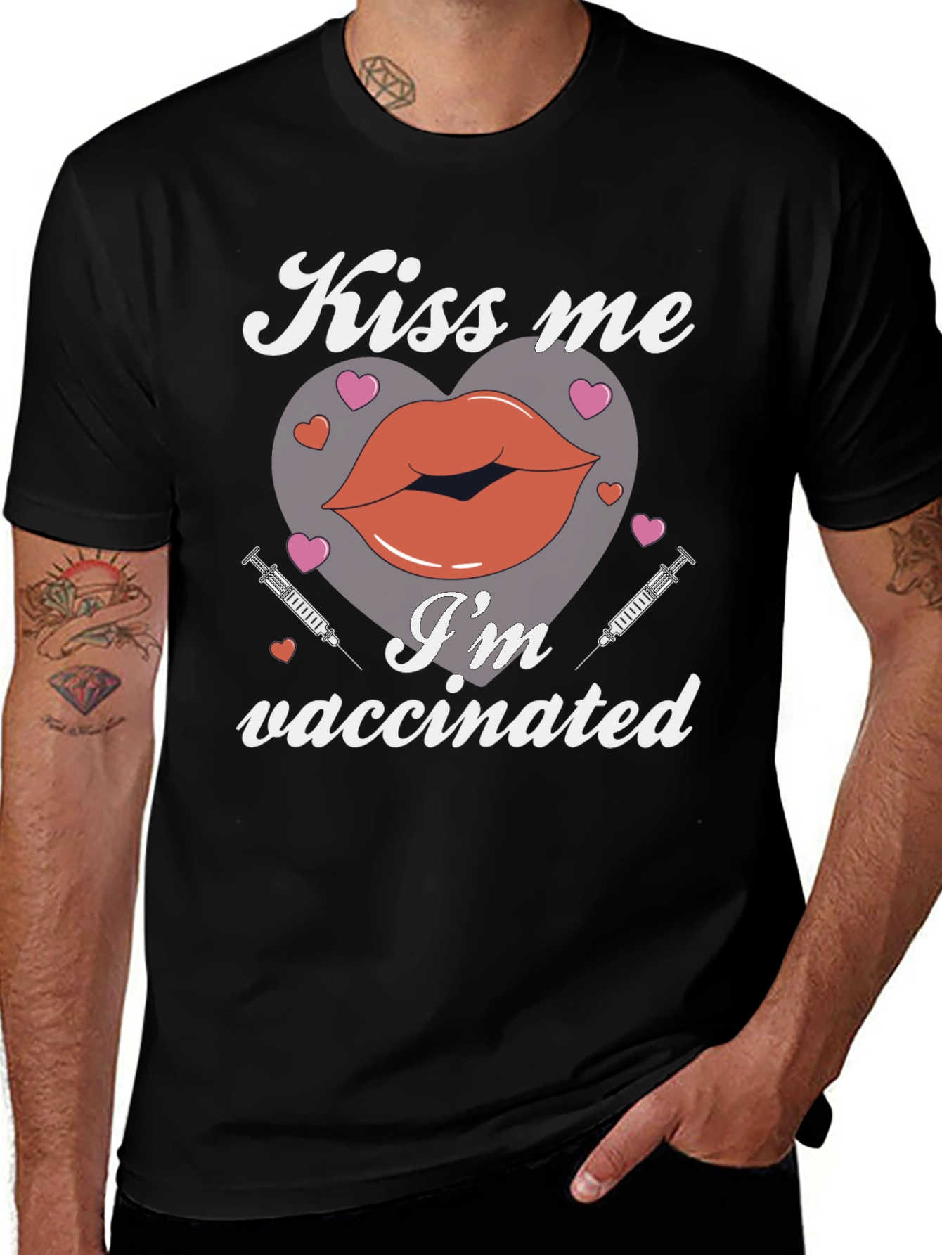Variant 7 of Kiss Me I'm Vaccinated T-Shirt