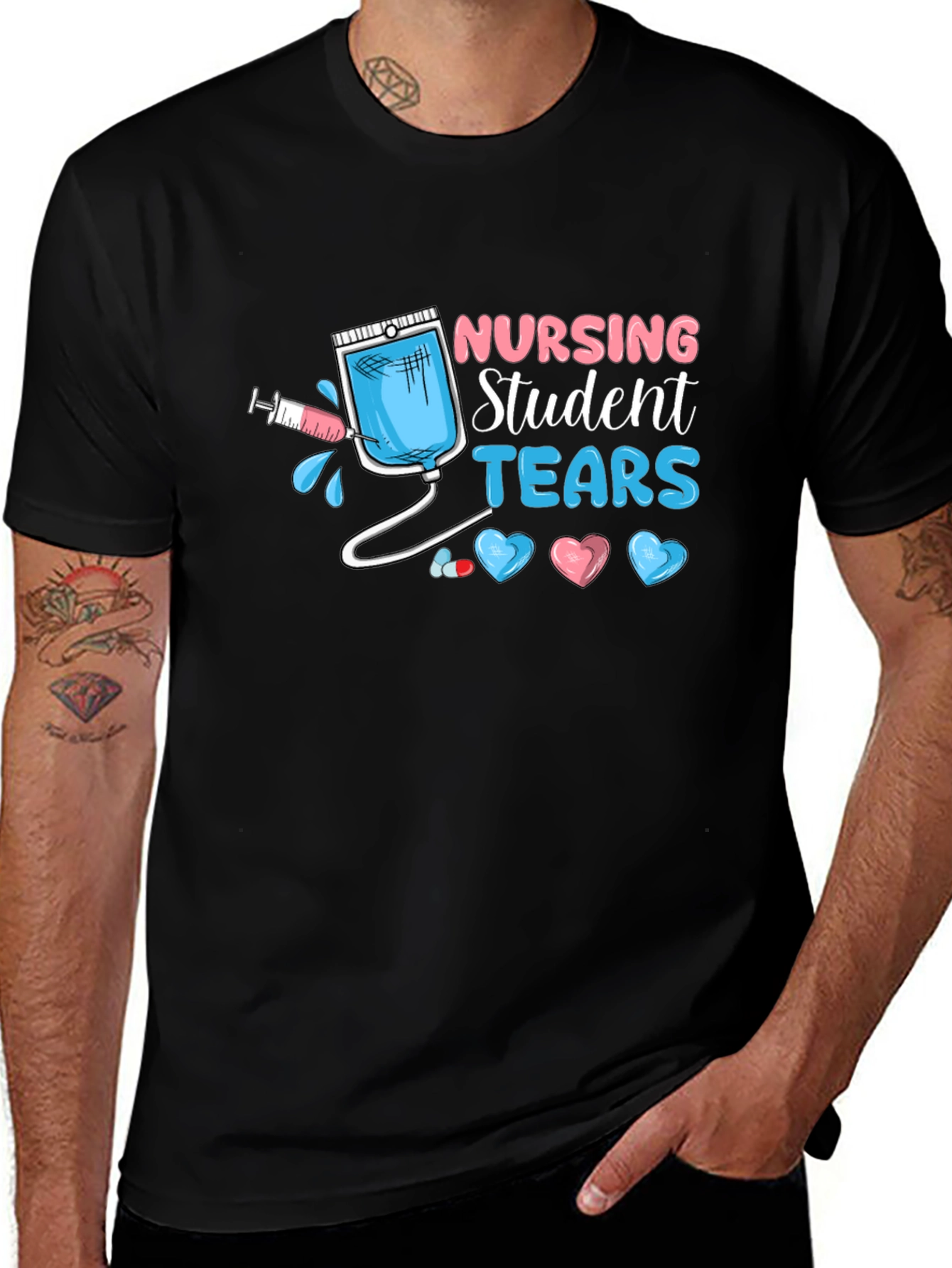 Variant 9 of Nursing Student Tears Graphic T-Shirt