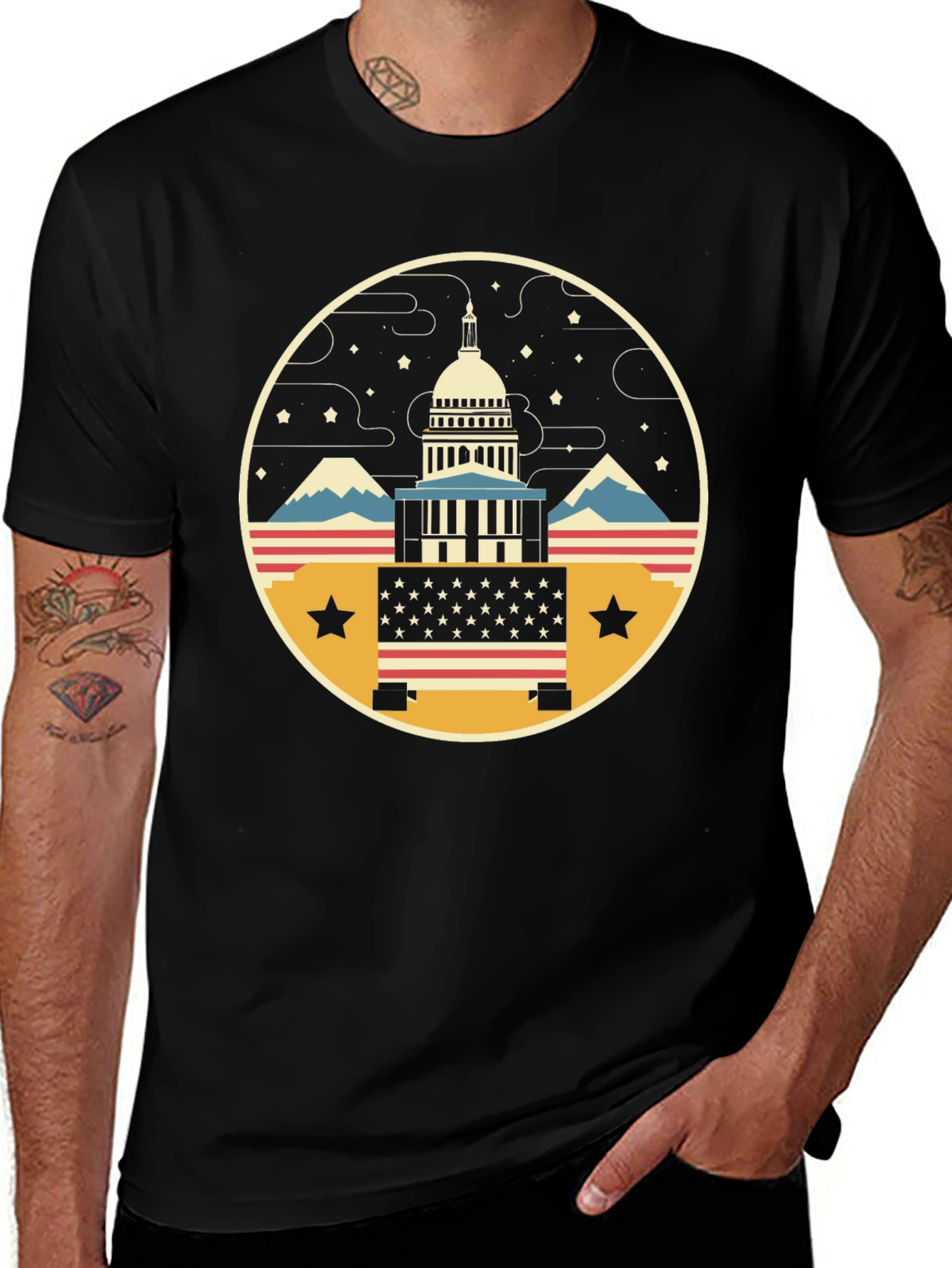 Variant 24 of Patriotic Capitol T-Shirt