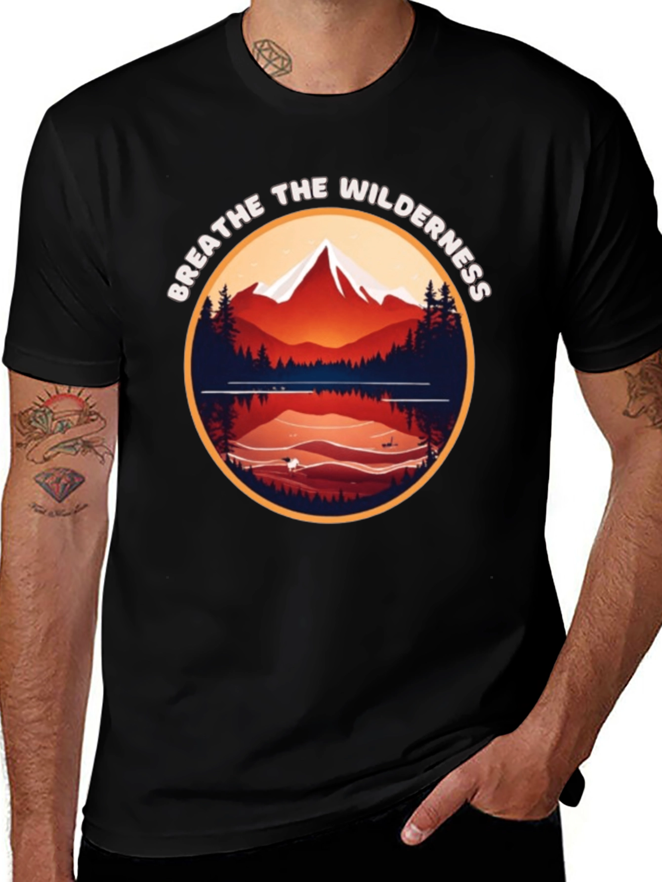 Variant 17 of Breathe the Wilderness Graphic Tee