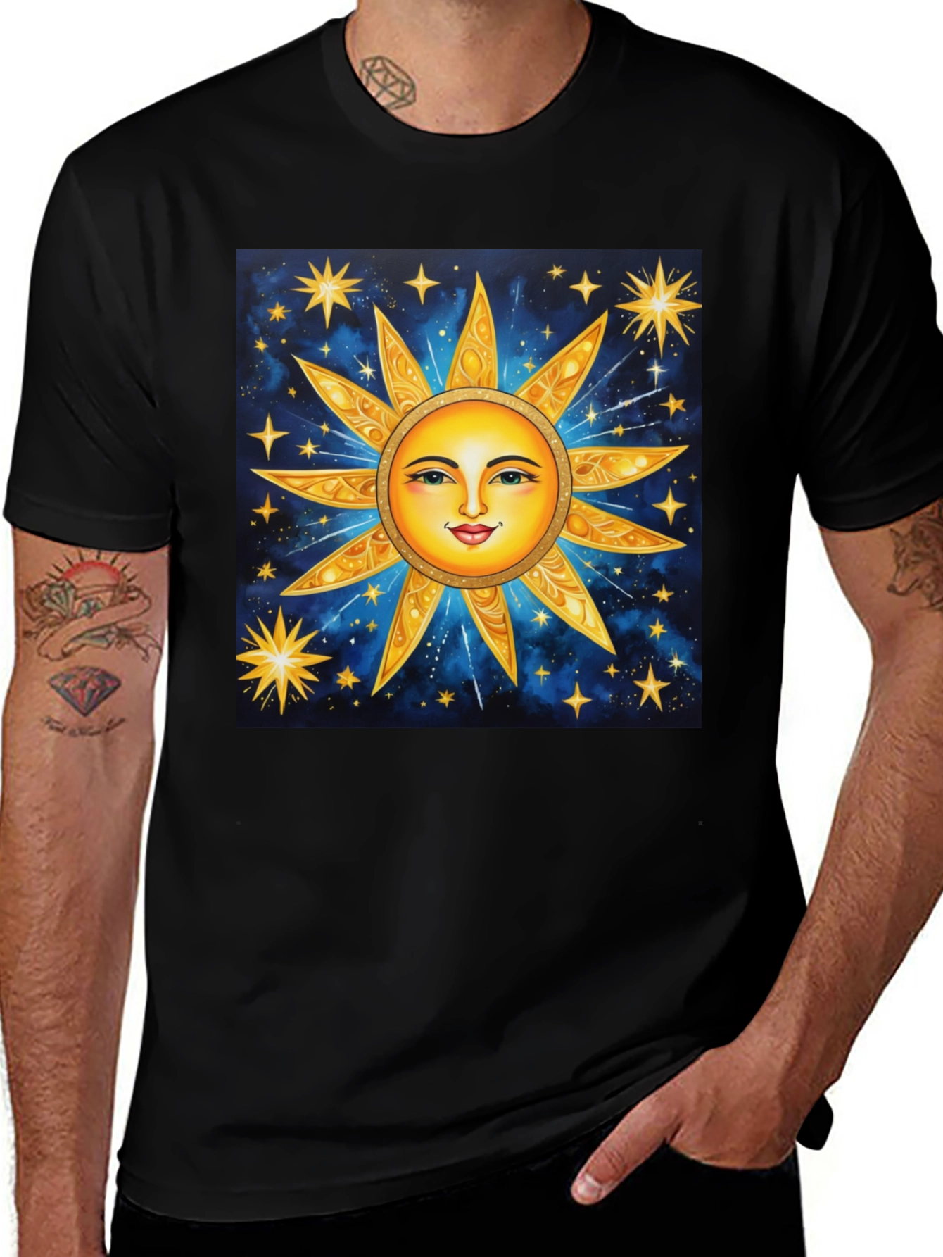 Variant 24 of Celestial Sun & Star T-Shirt