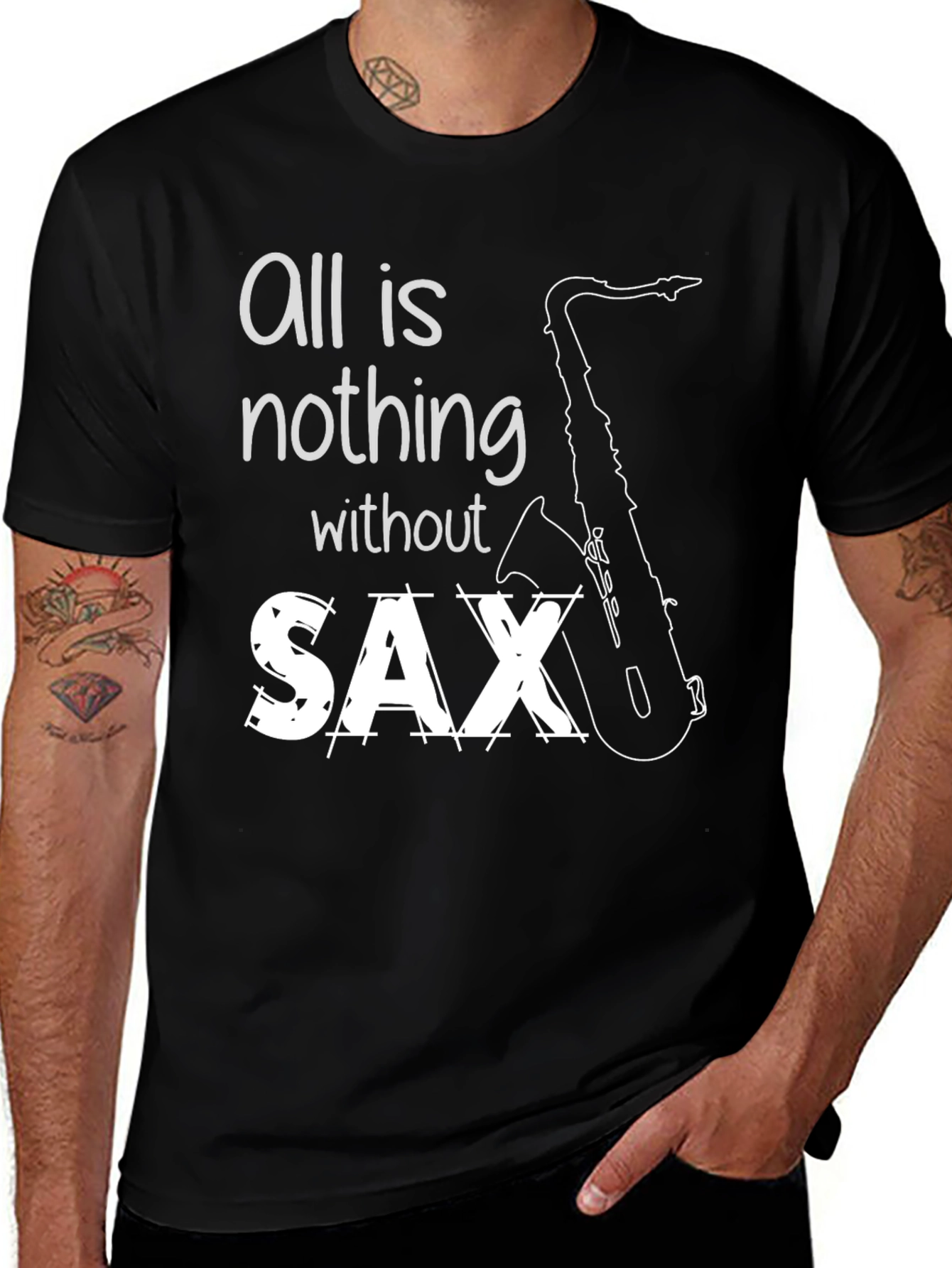 Variant 30 of All Is Nothing Without Sax T-Shirt