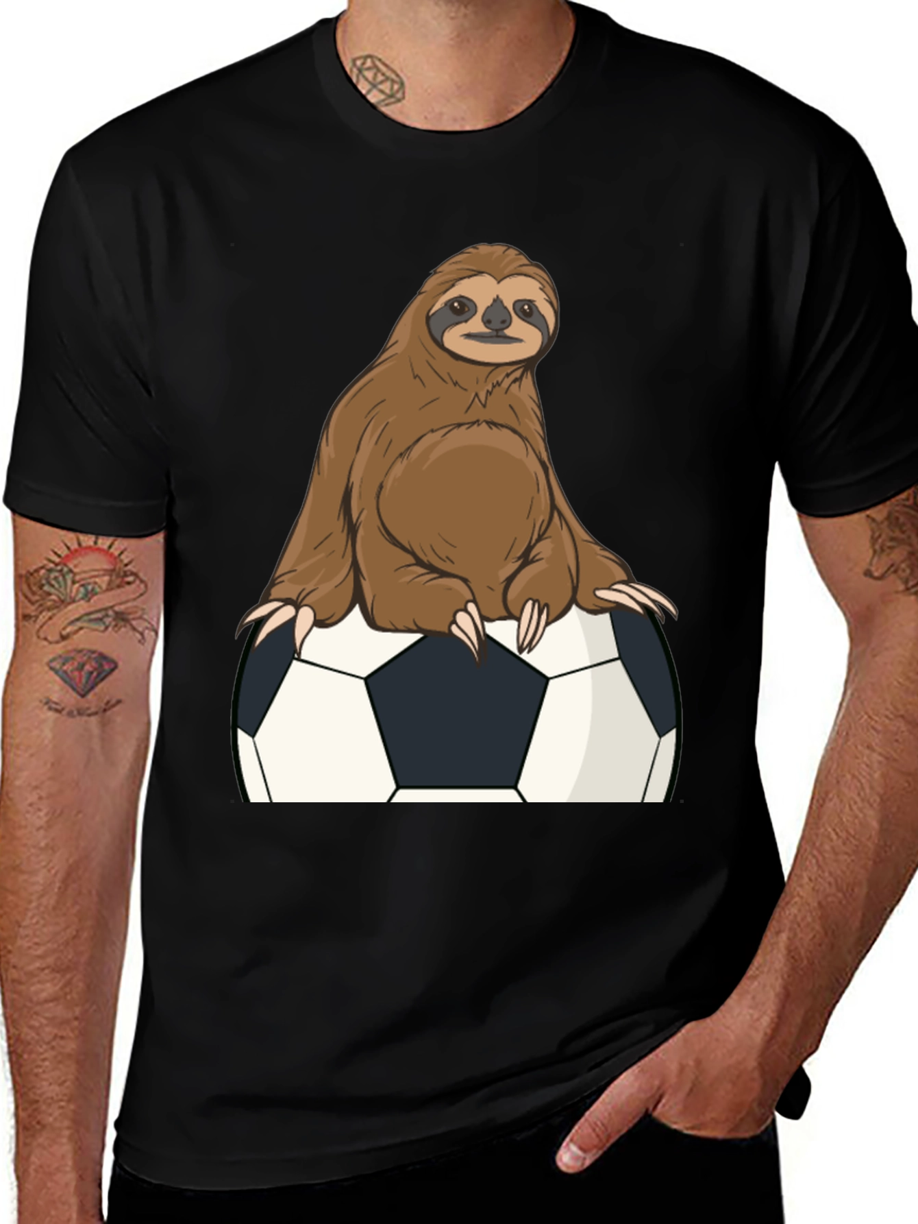 Variant 5 of Sloth Soccer T-Shirt - Funny Graphic Tee