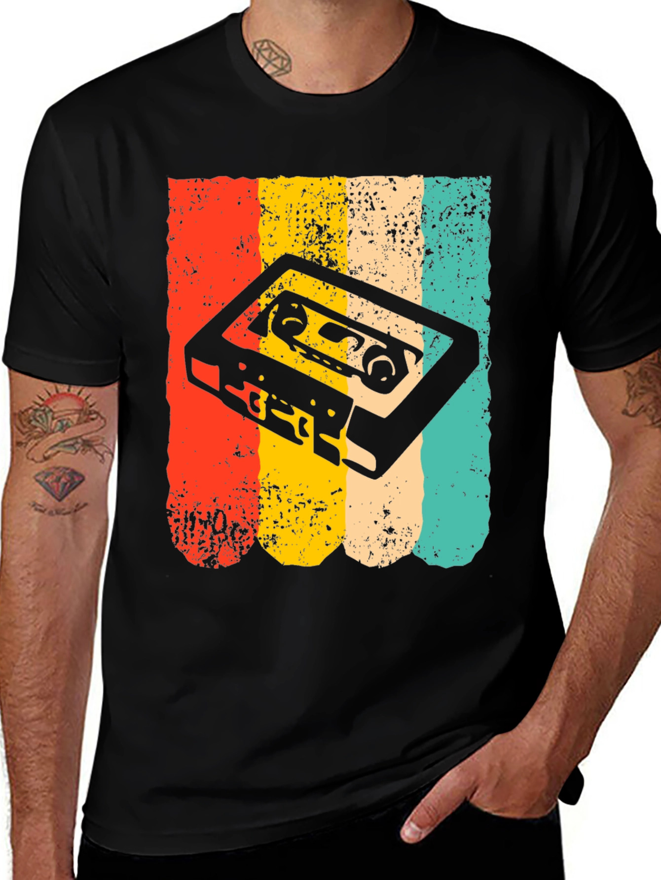 Variant 15 of Retro Cassette Tape Graphic T-Shirt